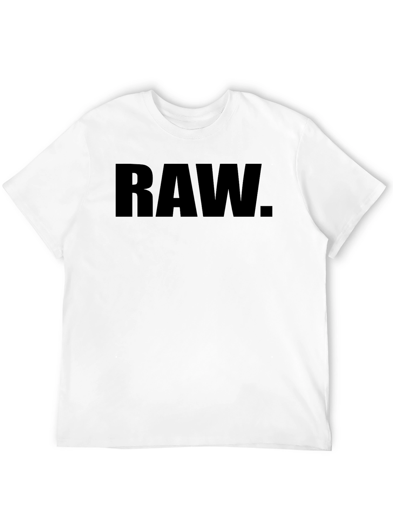 Black RAW Graphic Tee - Bold Statement Shirt view 12