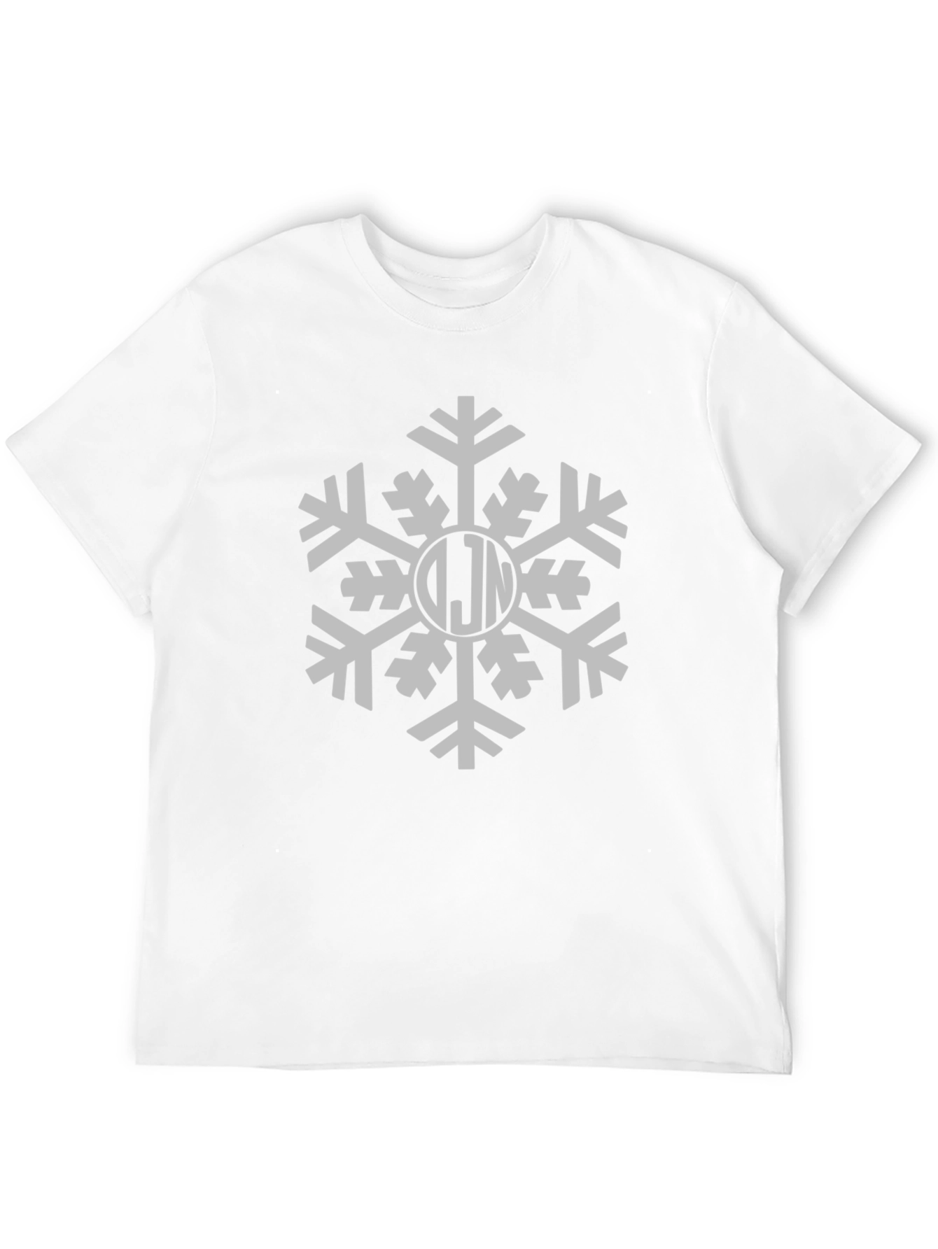 Black Monogrammed Snowflake Graphic Tee - Black view 12