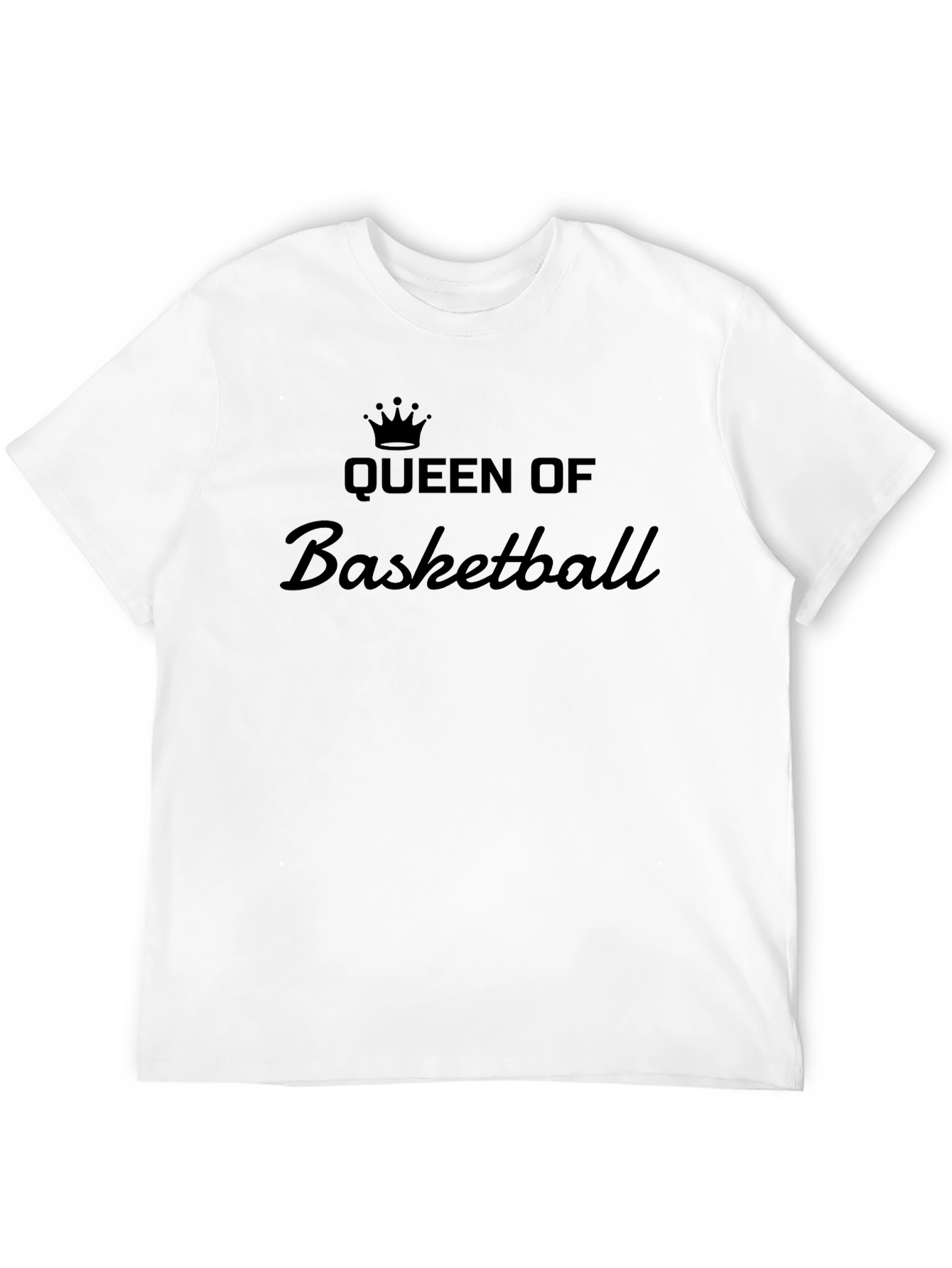 Black Queen of Basketball T-Shirt - Black view 12