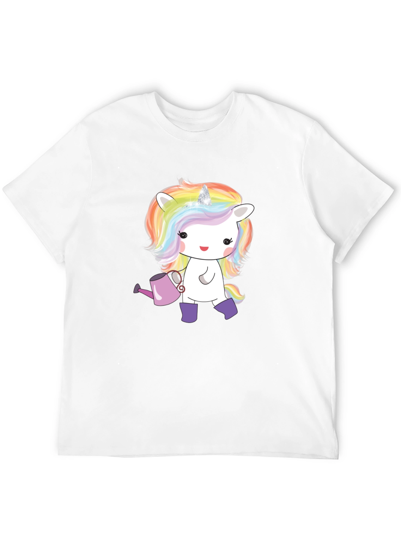 Black Unicorn Graphic Tee - Whimsical Black T-Shirt view 12