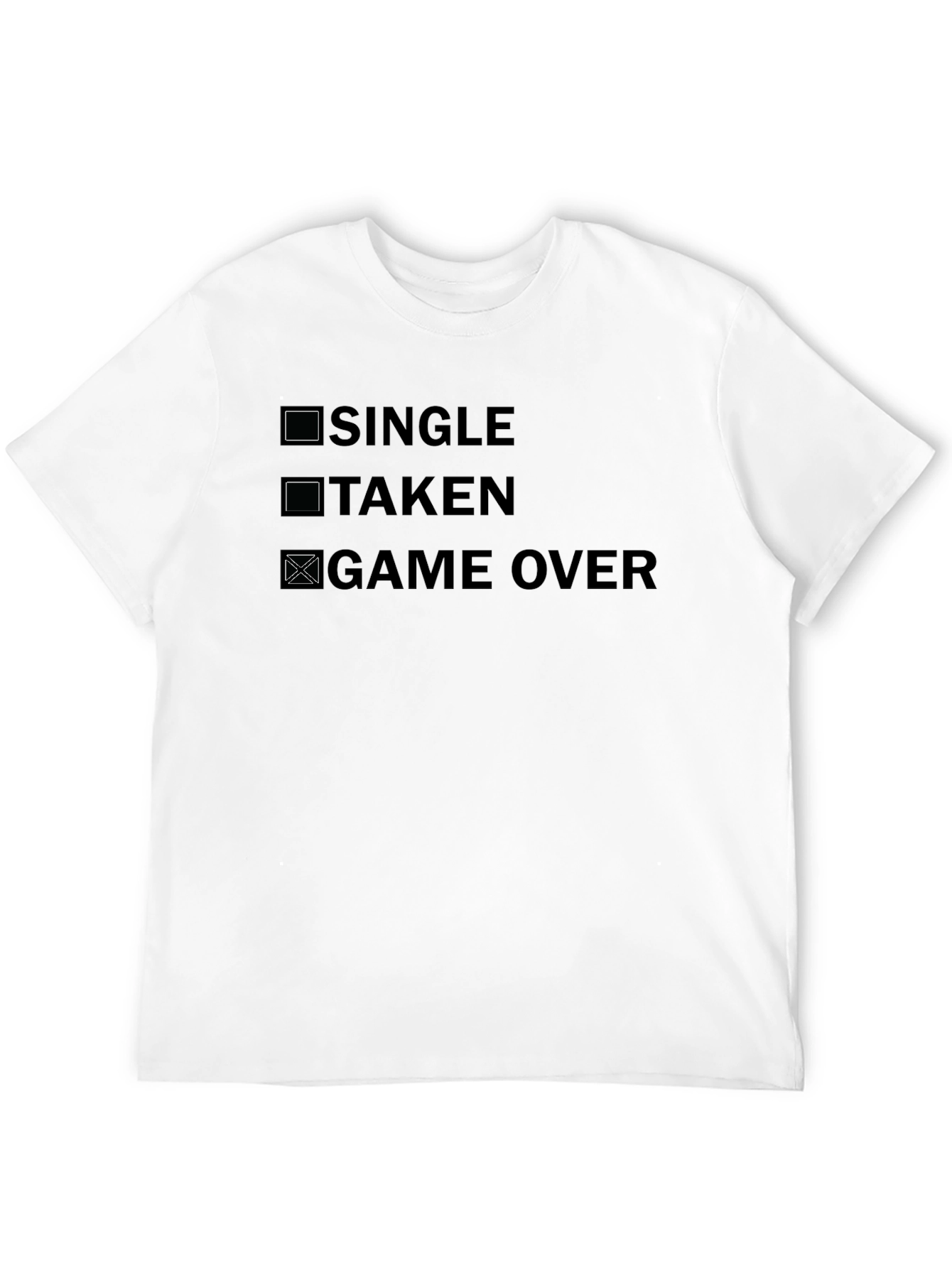 Black Game Over T-Shirt - Novelty Graphic Tee view 12