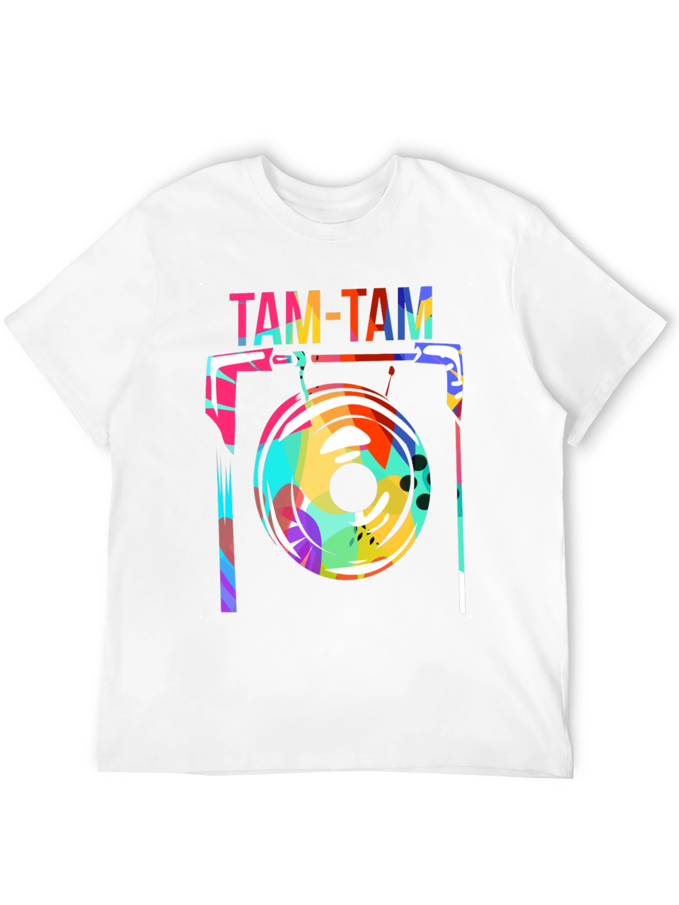 Black Funky Tam-Tam Gong Graphic Tee - Black view 12