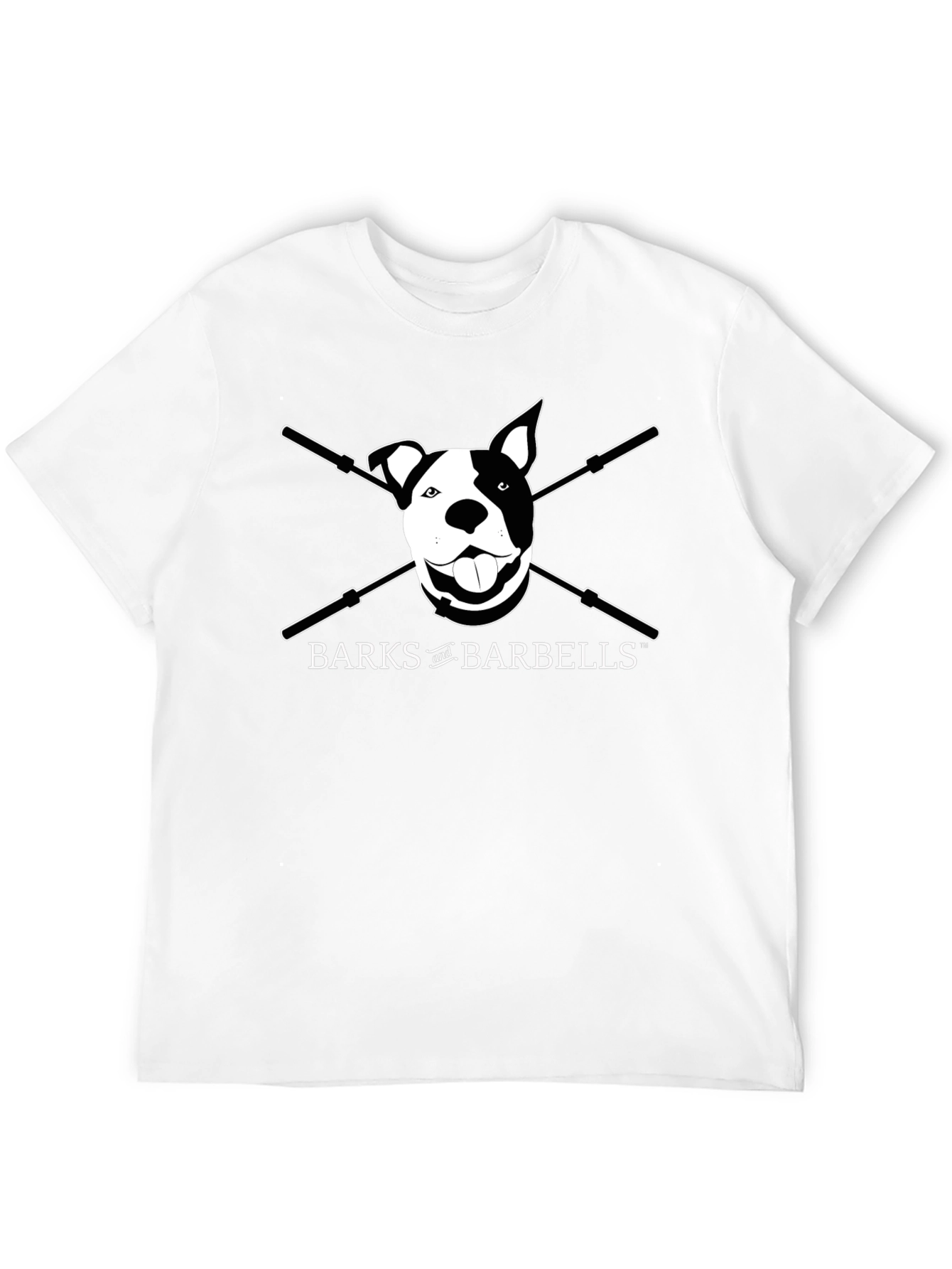 BARKS and BARBELLS Dog T-Shirt - Black - 12