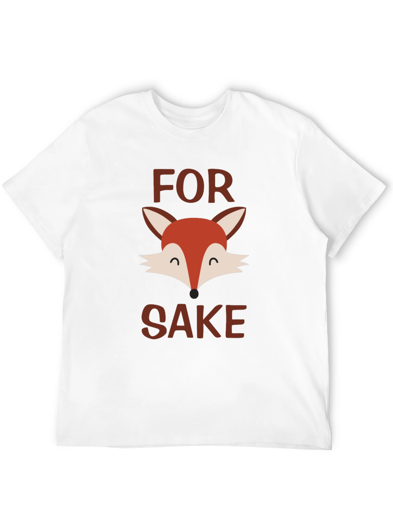 Black For Fox Sake T-Shirt - Funny Animal Graphic Tee view 12