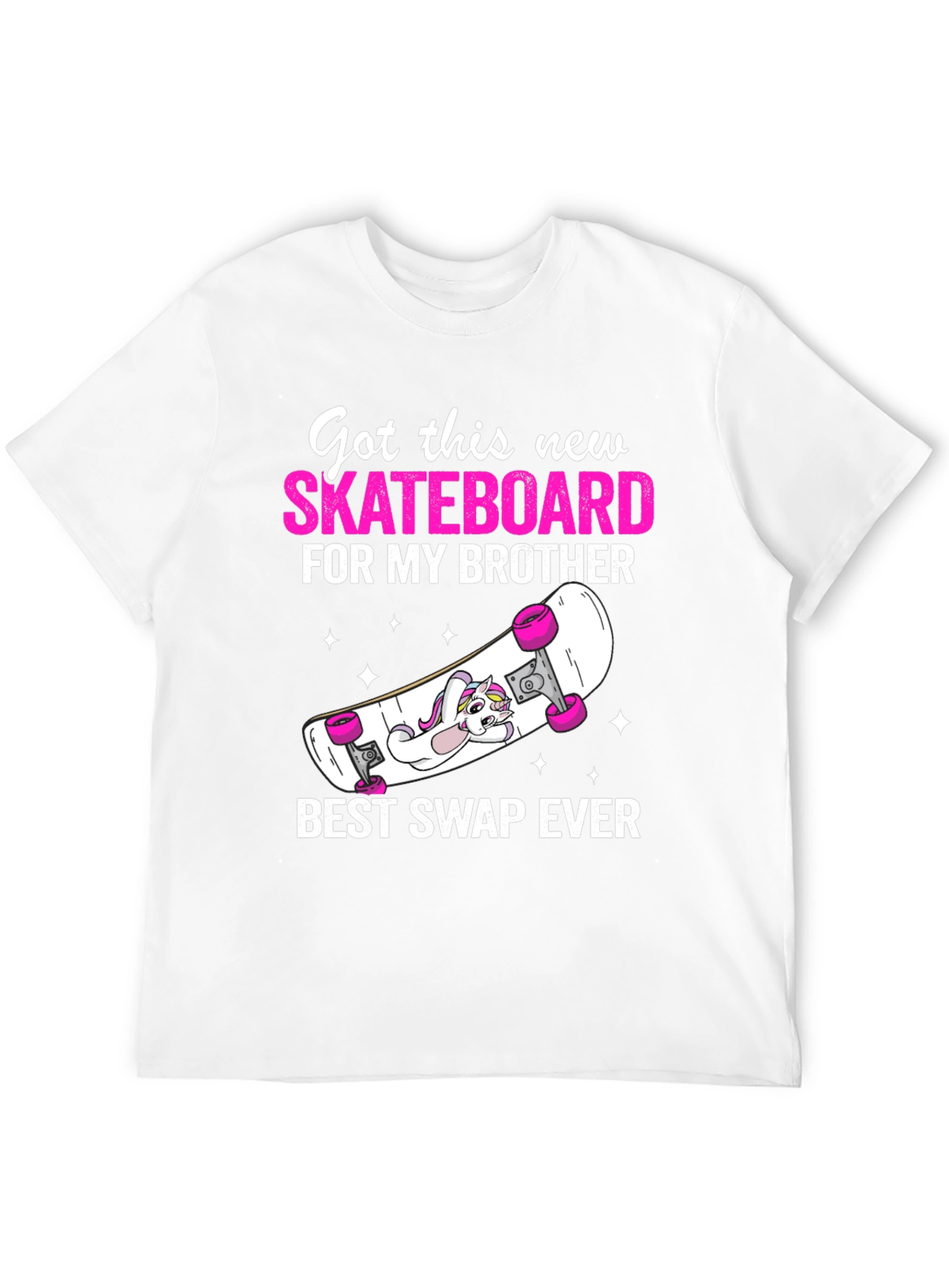 Black Skateboard Brother Graphic Tee - Best Swap Ever! view 12