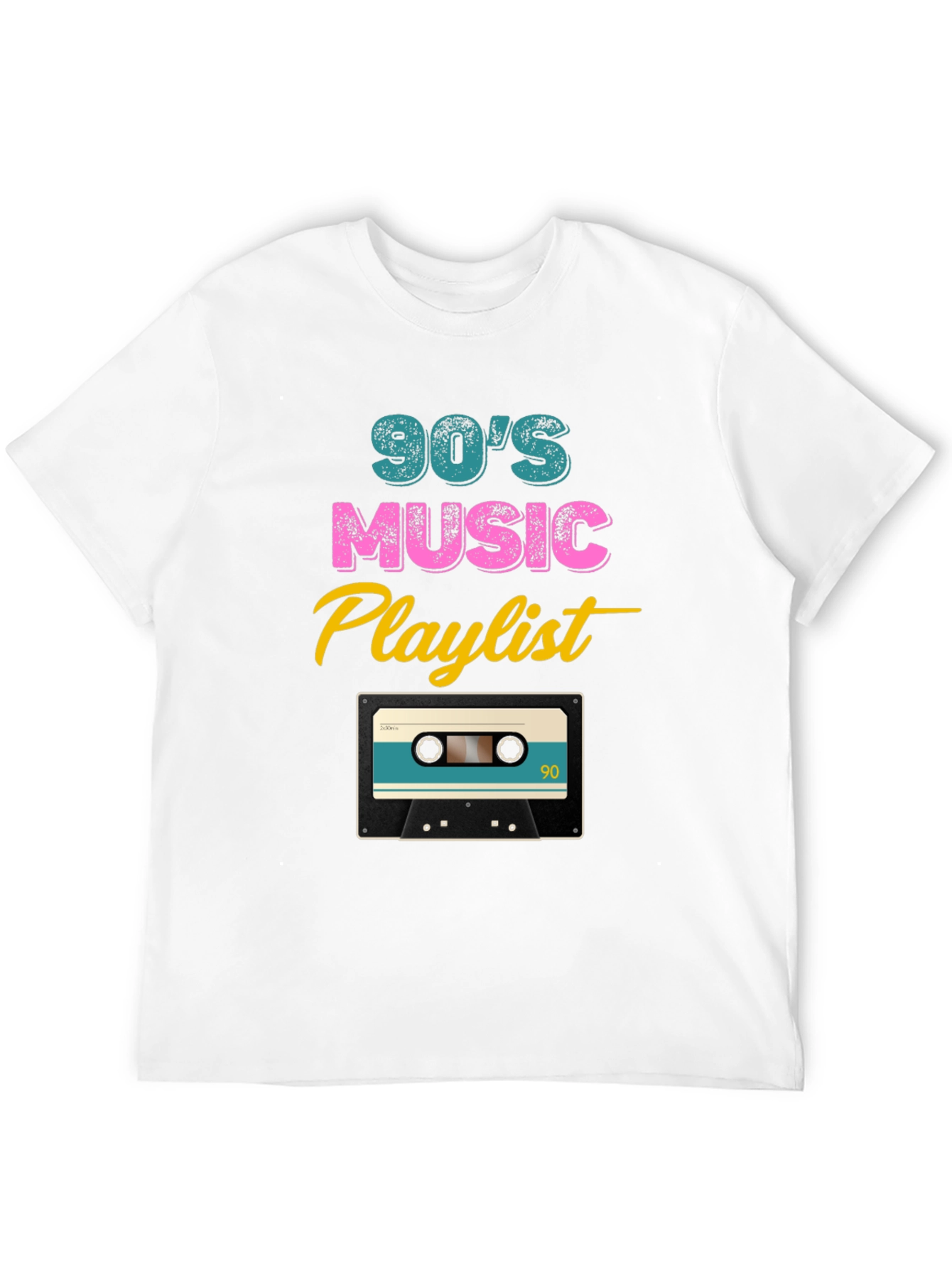 Black 90's Music Playlist Graphic Tee view 12