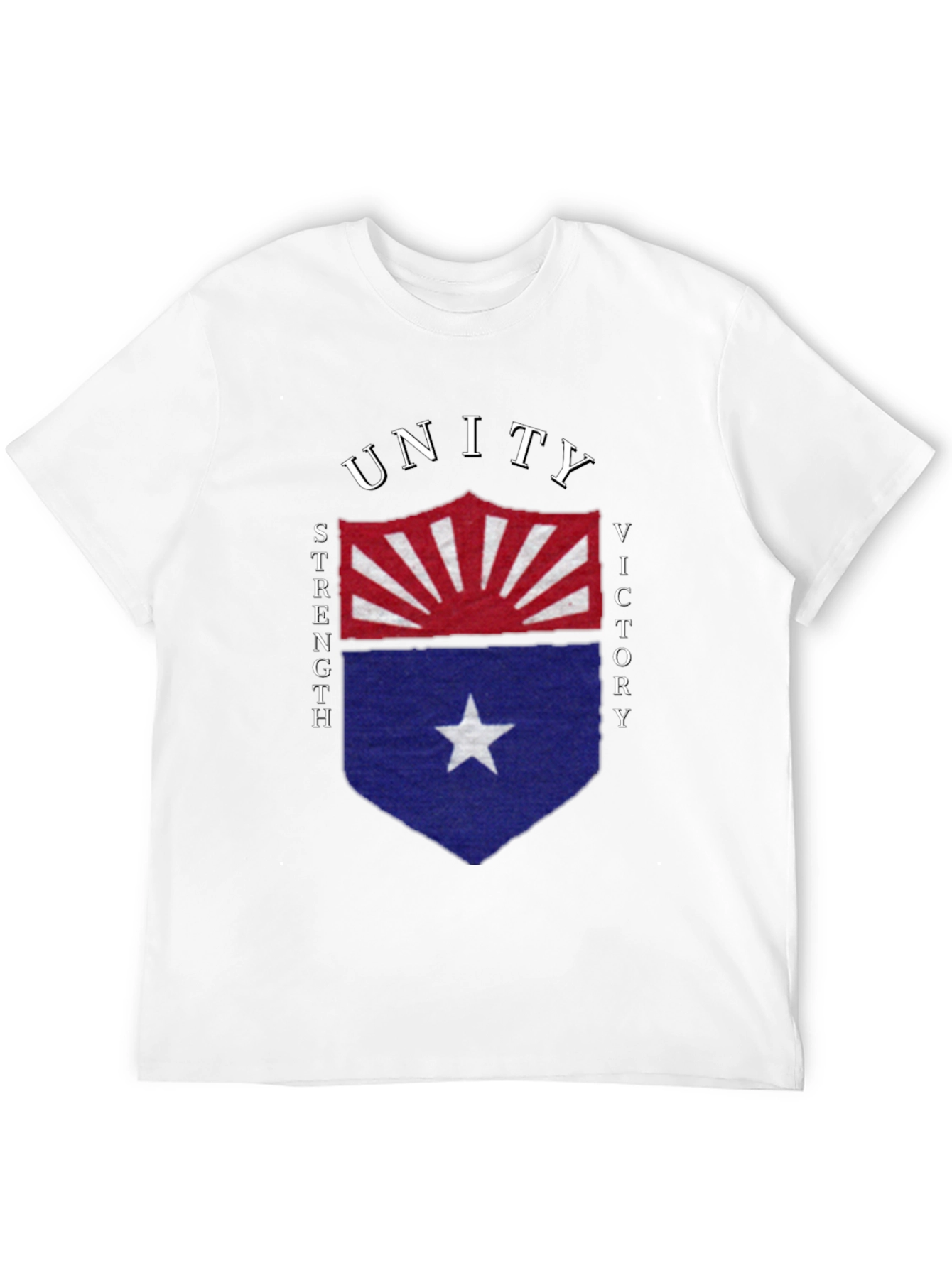 Black Unity Strength Victory Shield Graphic Tee - Soft Cotton Blend view 12