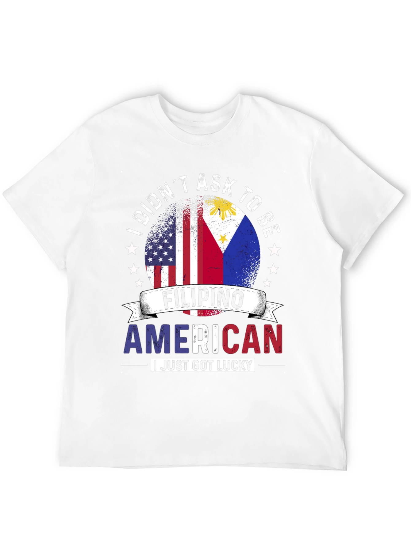 Black Filipino American Lucky T-Shirt view 12