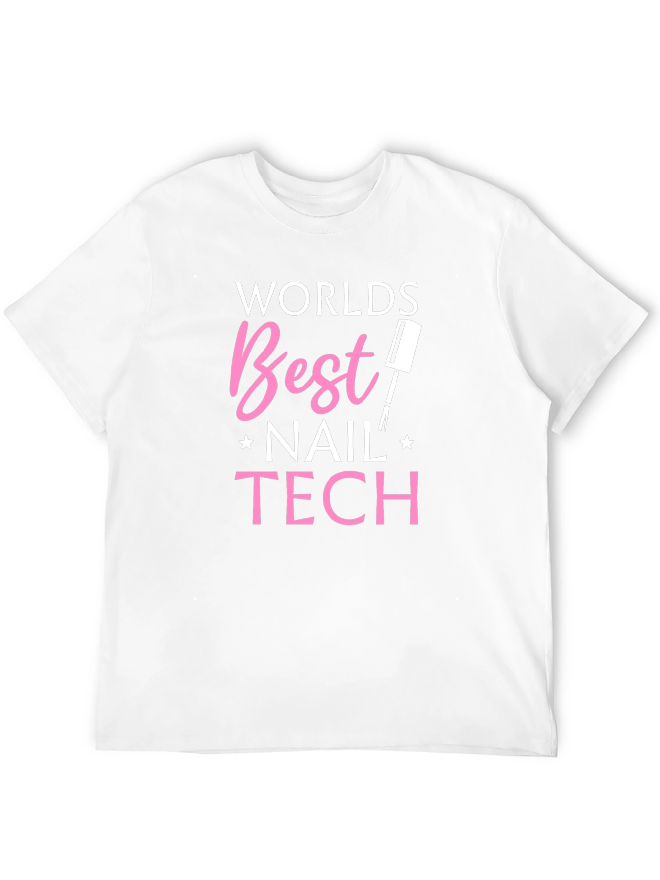 Black World's Best Nail Tech T-Shirt - Black view 12