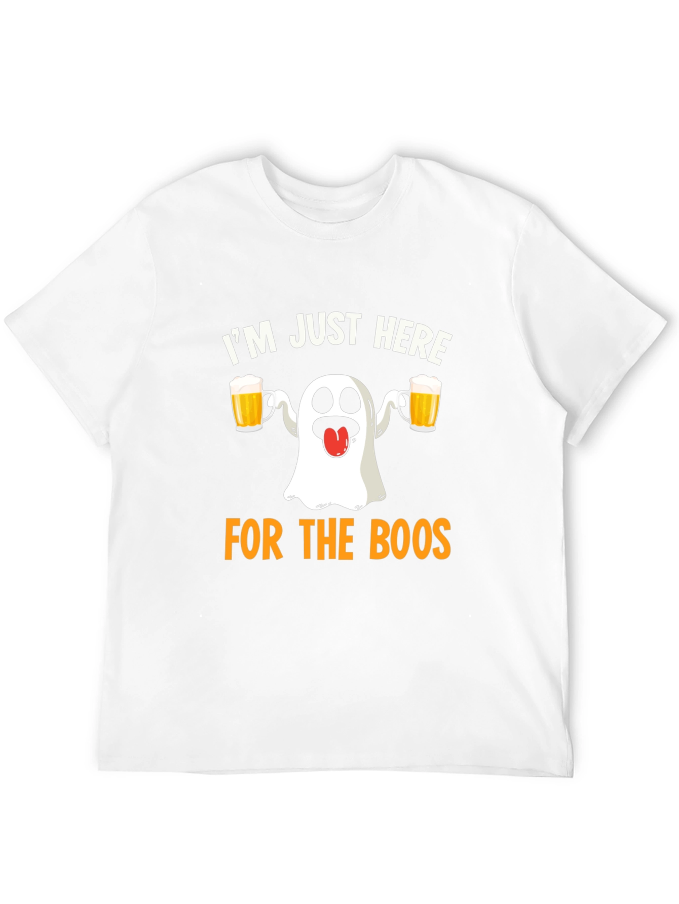 Black I'm Just Here for the Boos Halloween T-Shirt view 12