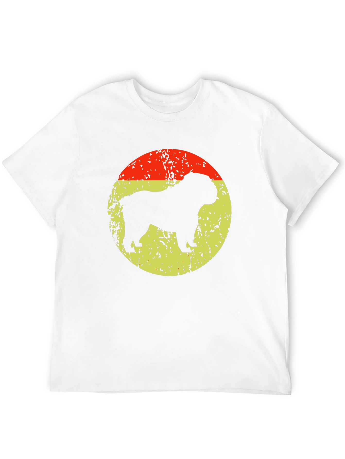 Black Bulldog Silhouette Graphic T-Shirt view 12