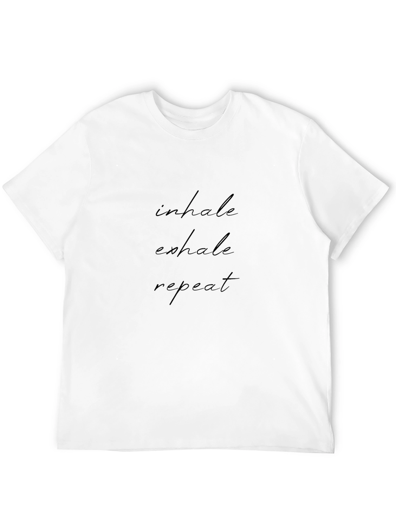 Black Inhale Exhale Repeat T-Shirt - Black view 12