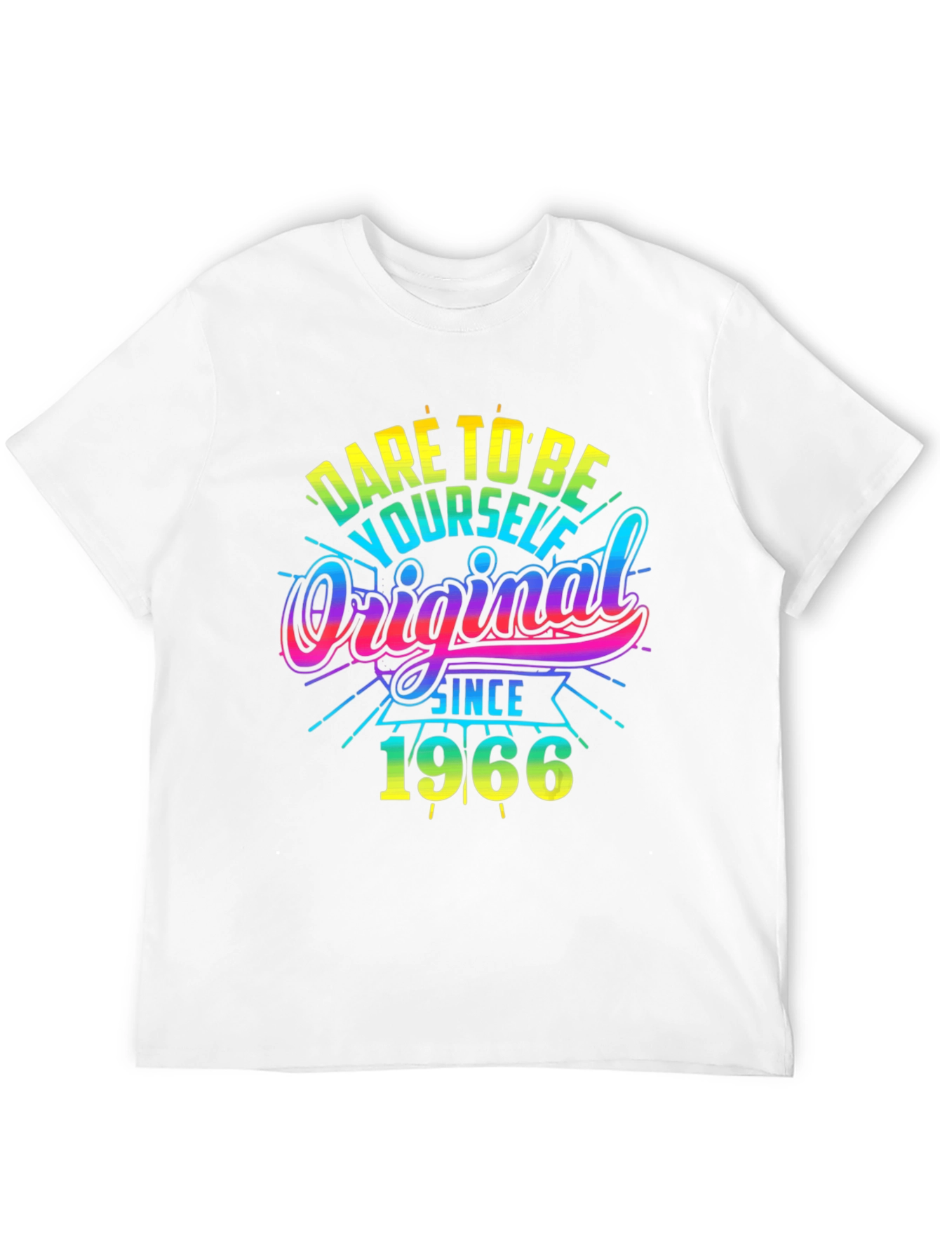 Black Dare To Be Yourself Original Since 1966 Black T-Shirt view 12