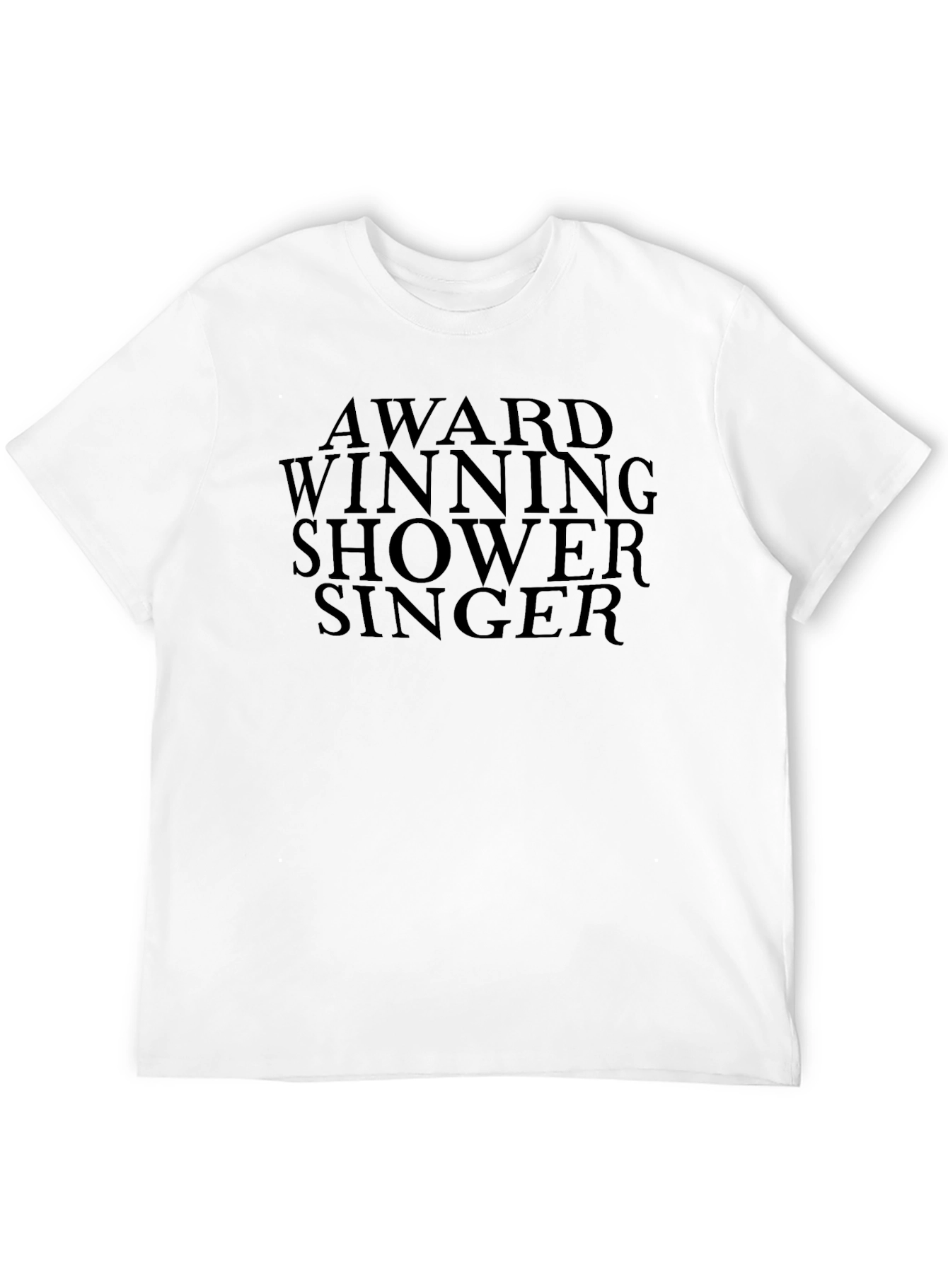Black Award Winning Shower Singer Graphic T-Shirt view 12