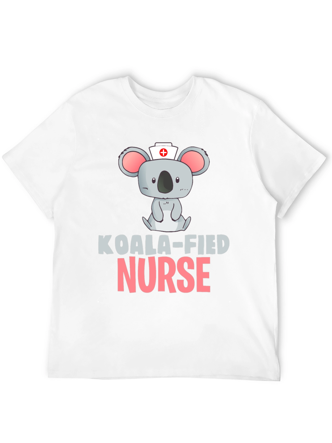 Black Koala-fied Nurse Black T-Shirt view 12