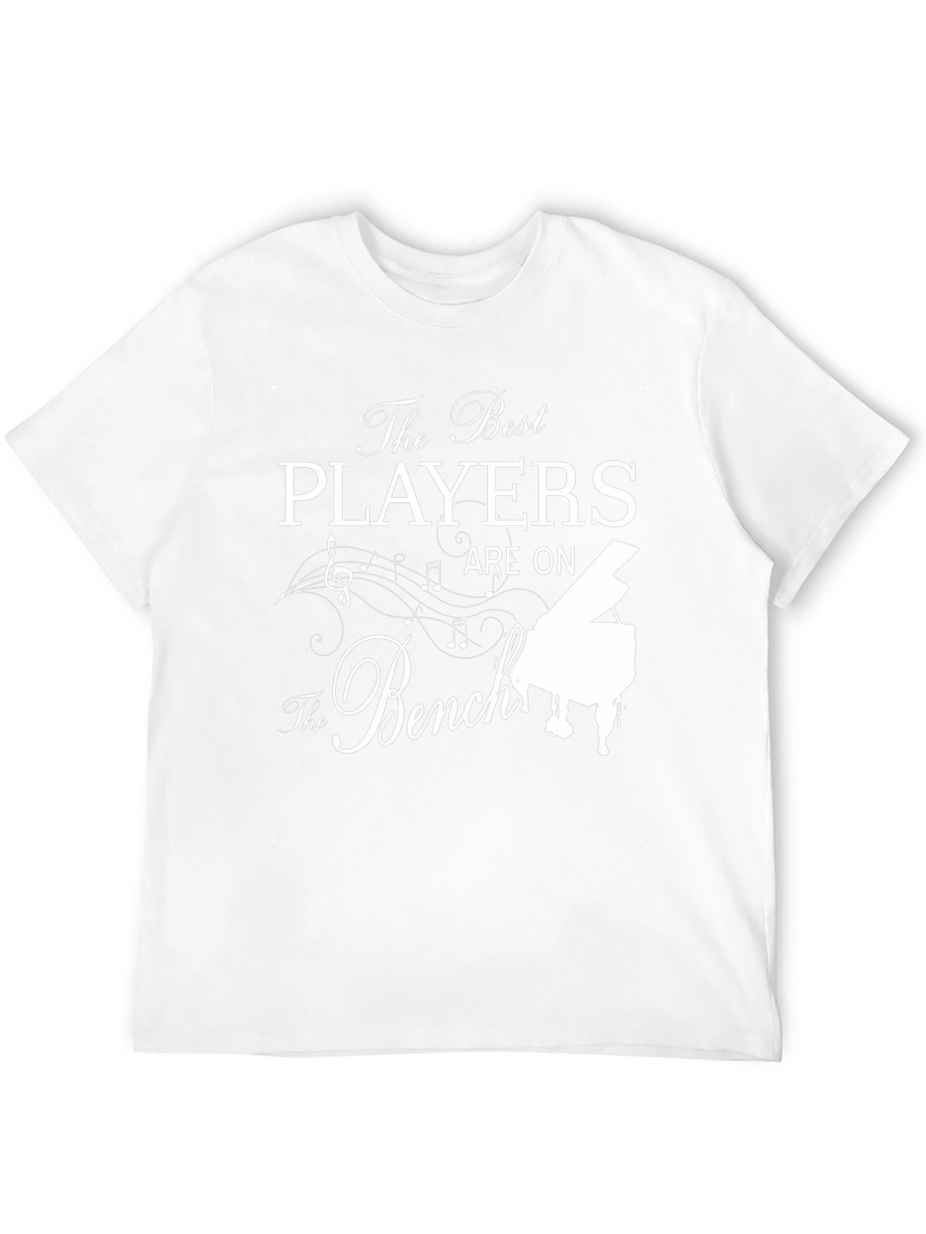 Black The Best Players Are on The Bench Piano T-Shirt view 12