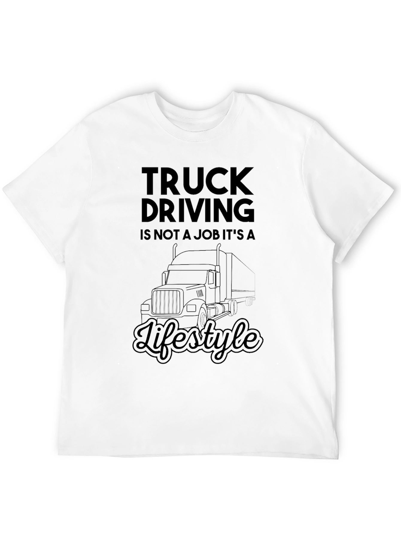 Black Truck Driving Lifestyle Tee view 12