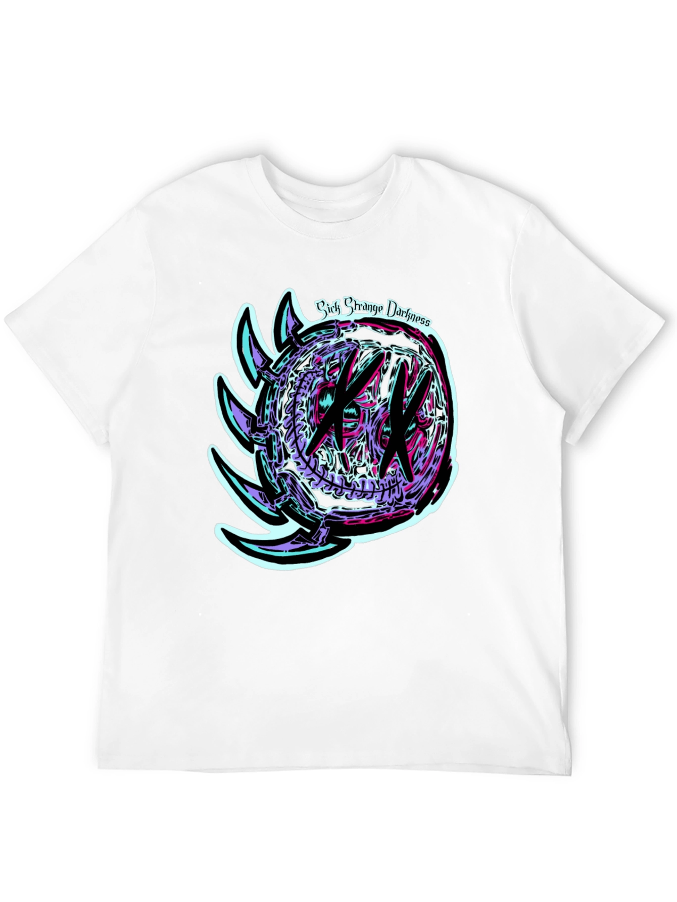 Black Sick Strange Darkness Graphic Tee view 12