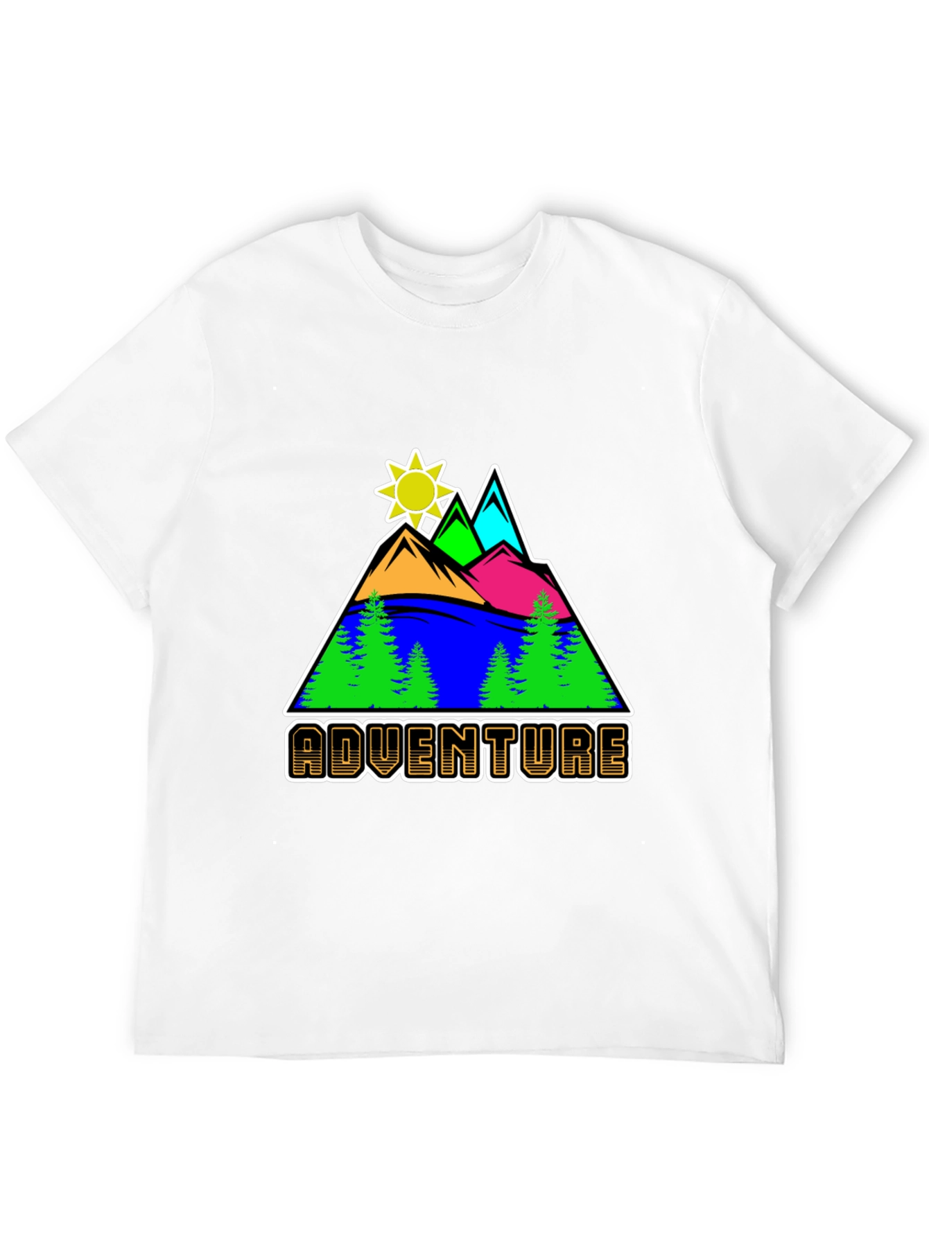 Black Adventure Graphic T-Shirt - Nature Inspired Design view 12