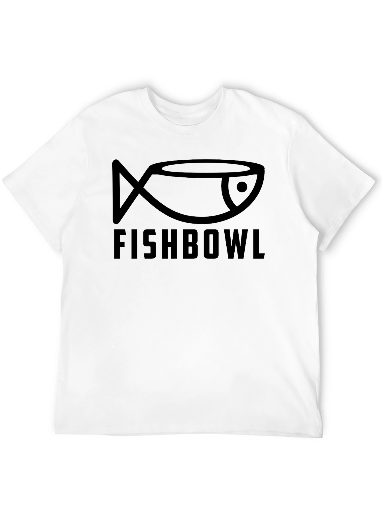 Black Fishbowl Graphic Tee - Black Cotton T-Shirt view 12