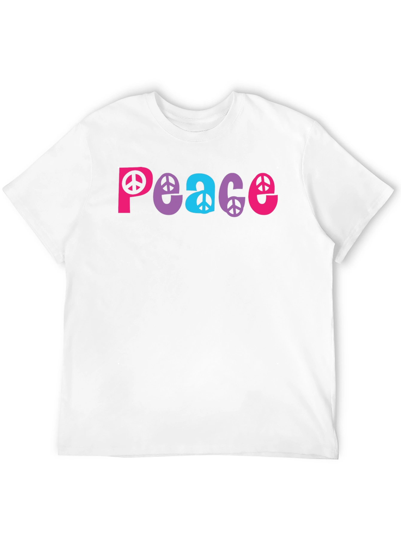 Black Peace Sign Graphic Tee - Black view 12