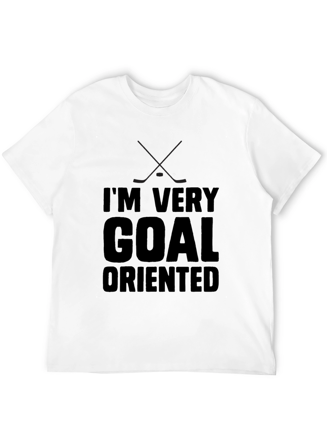 Black Goal Oriented Hockey T-Shirt view 12