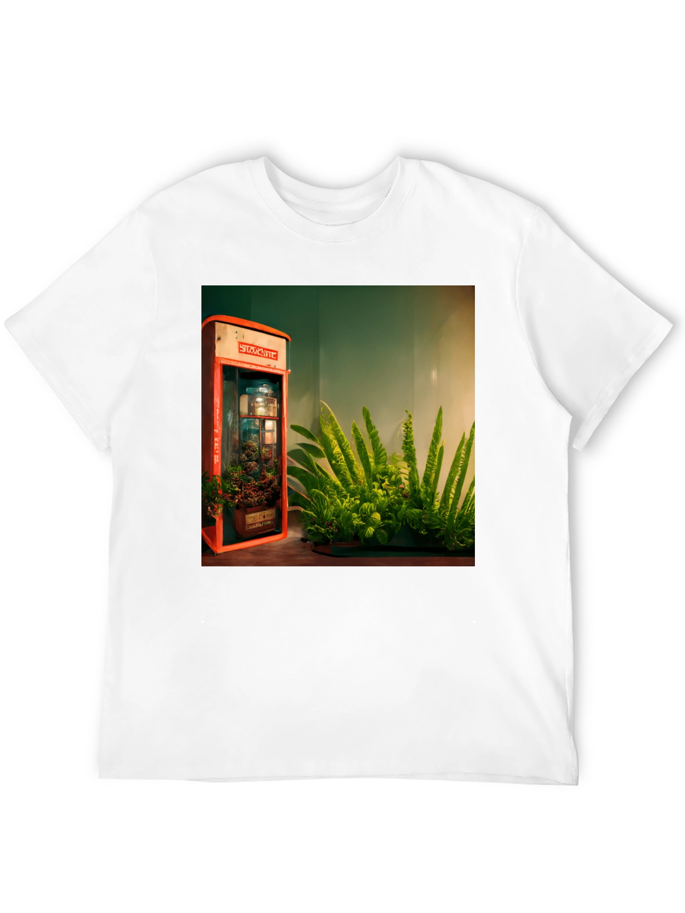 Black Urban Garden Graphic Tee - Black Cotton Blend view 12