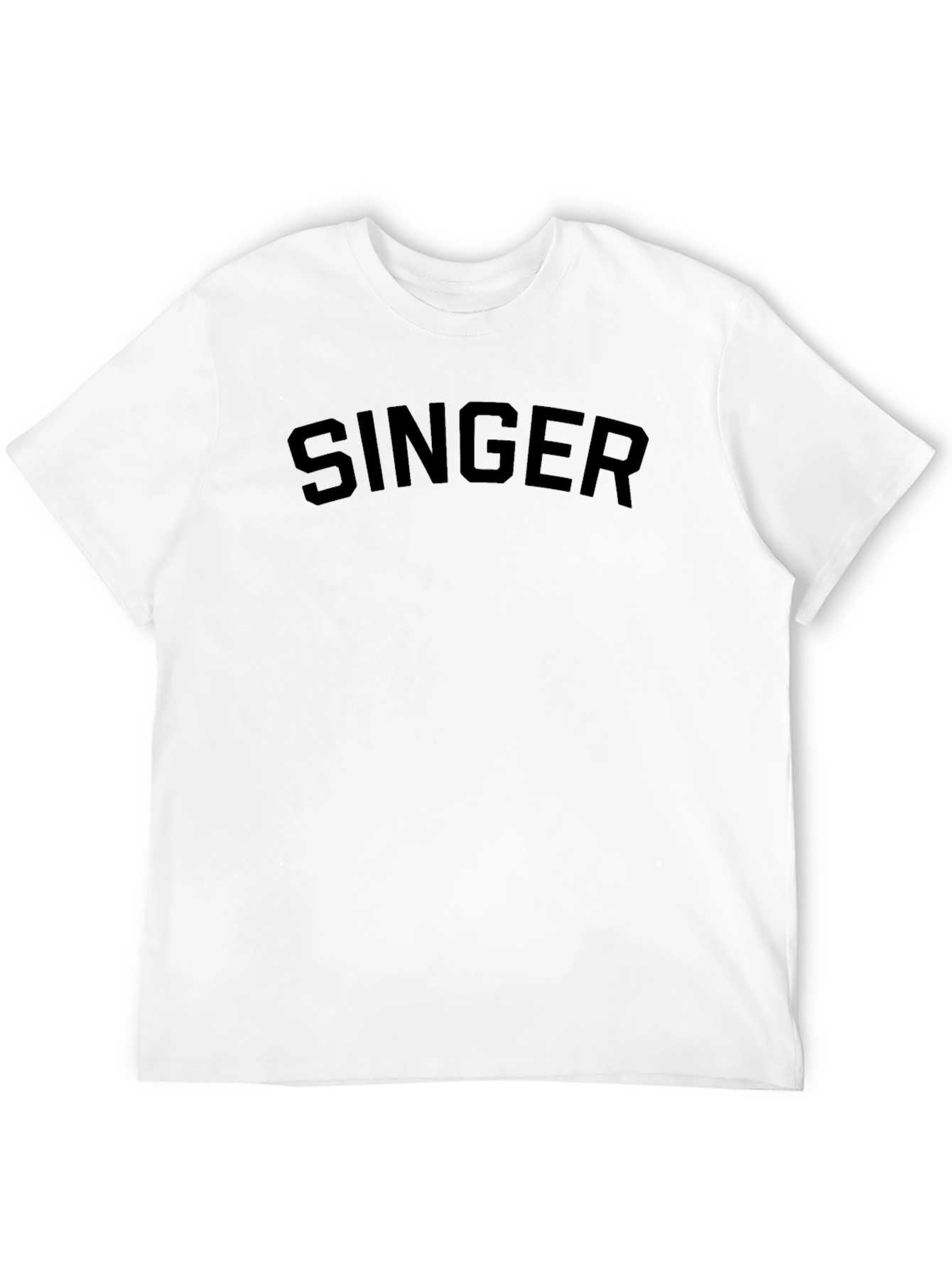 Singer Graphic Tee - Classic Black Crewneck T-Shirt - 12