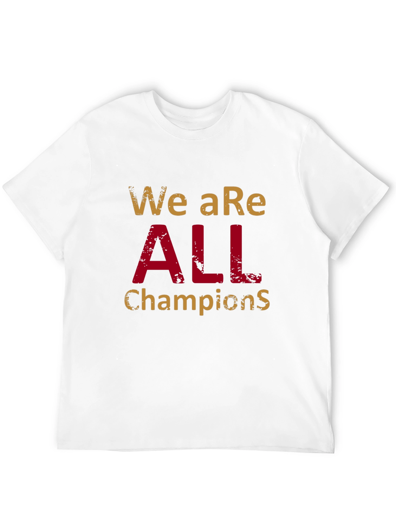 Black We Are All Champions Graphic T-Shirt view 12