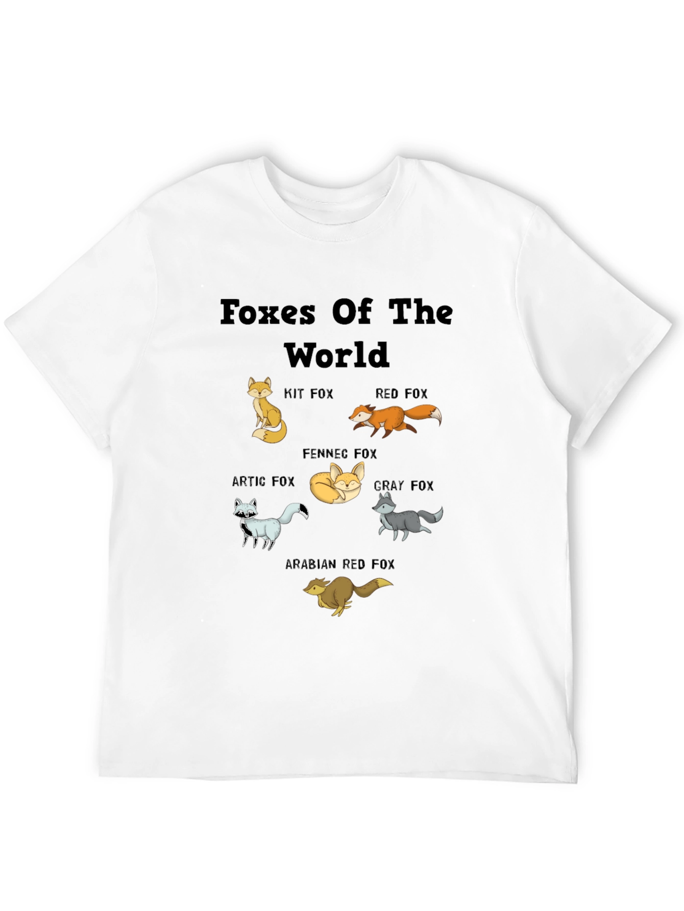 Black Foxes of the World T-Shirt view 12