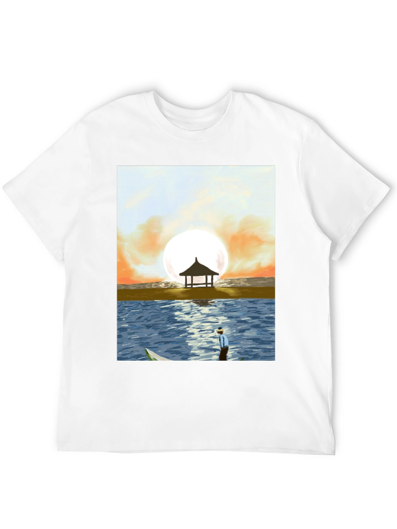 Black Sunset Beach Graphic Tee - Stylish Men's T-Shirt view 12