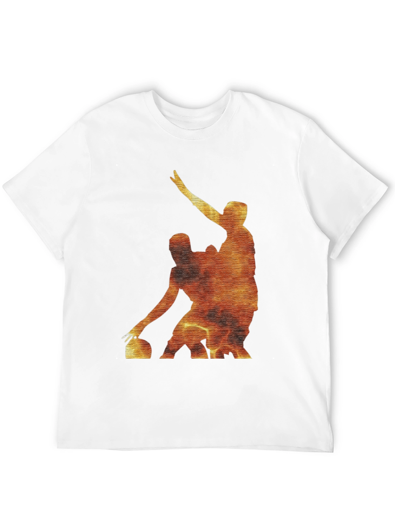 Black Fiery Curling Players Black T-Shirt view 12