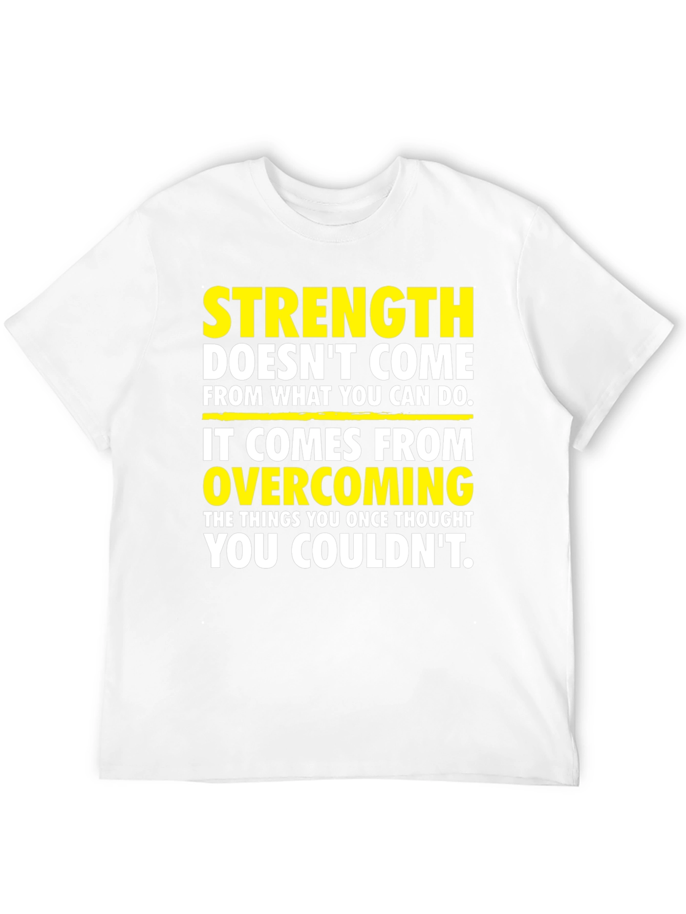 Black Strength Overcoming Graphic T-Shirt view 12