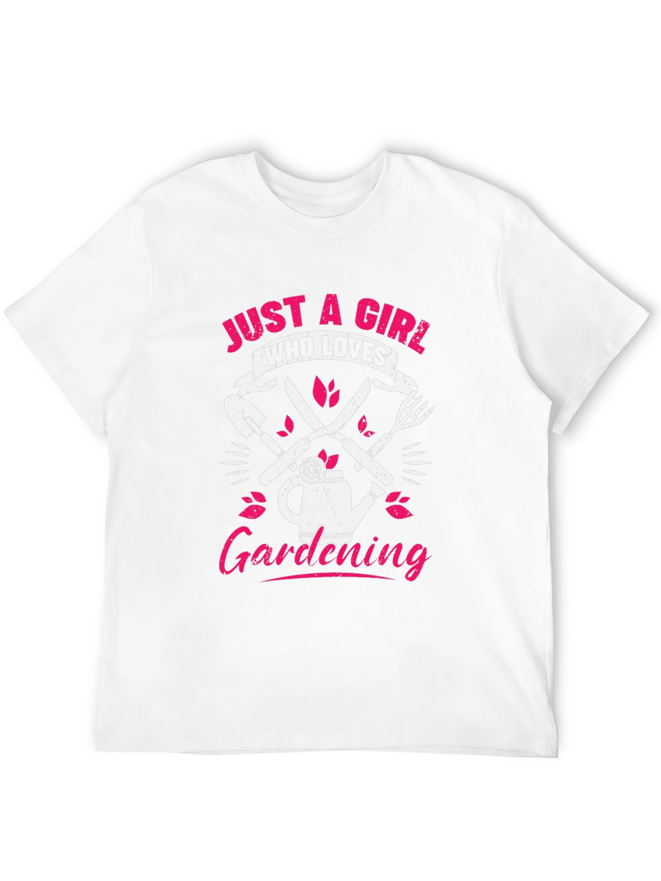 Black Just a Girl Who Loves Gardening T-Shirt view 12