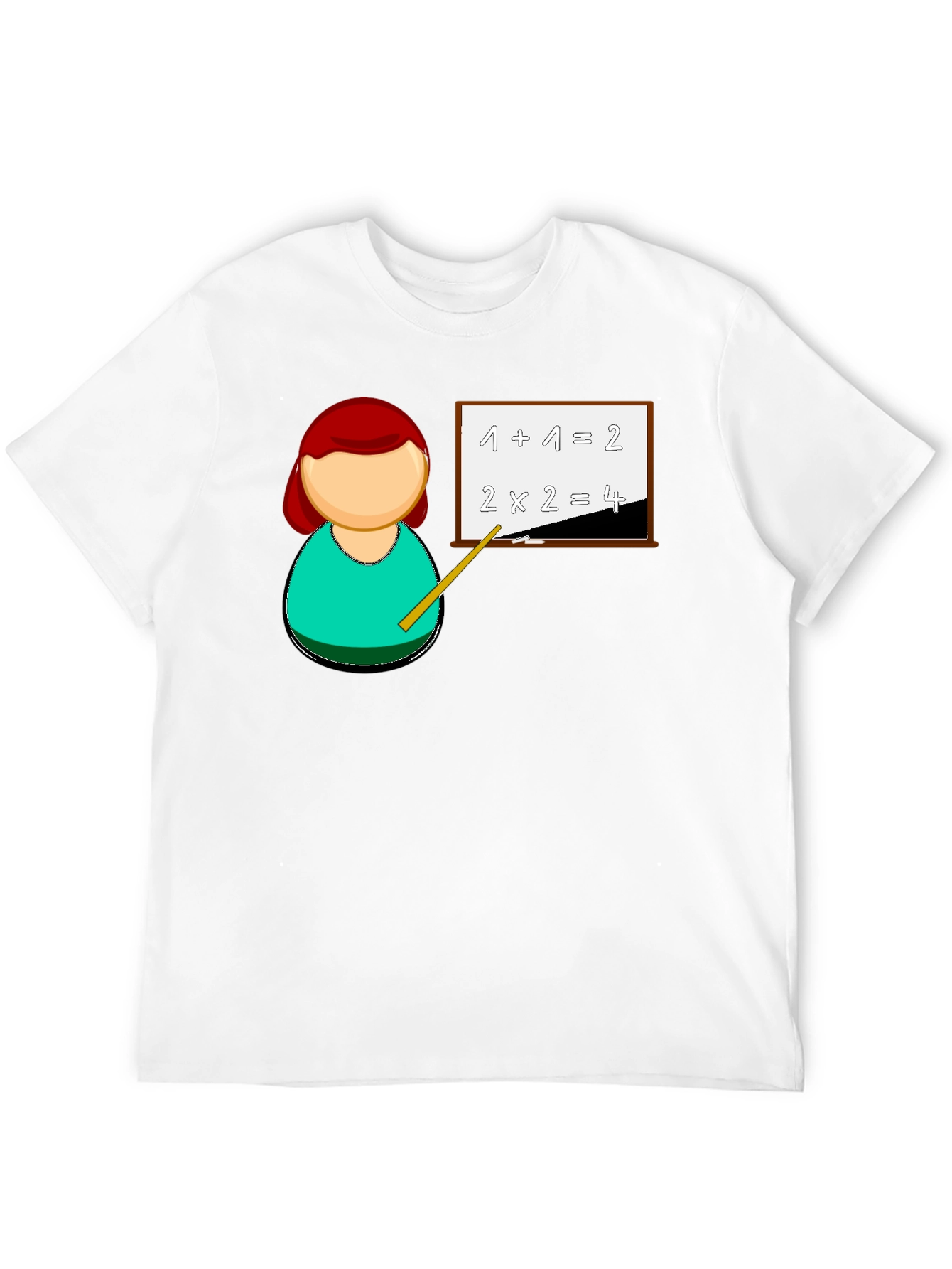 Black Math Teacher T-Shirt - Unique Cartoon Design view 12