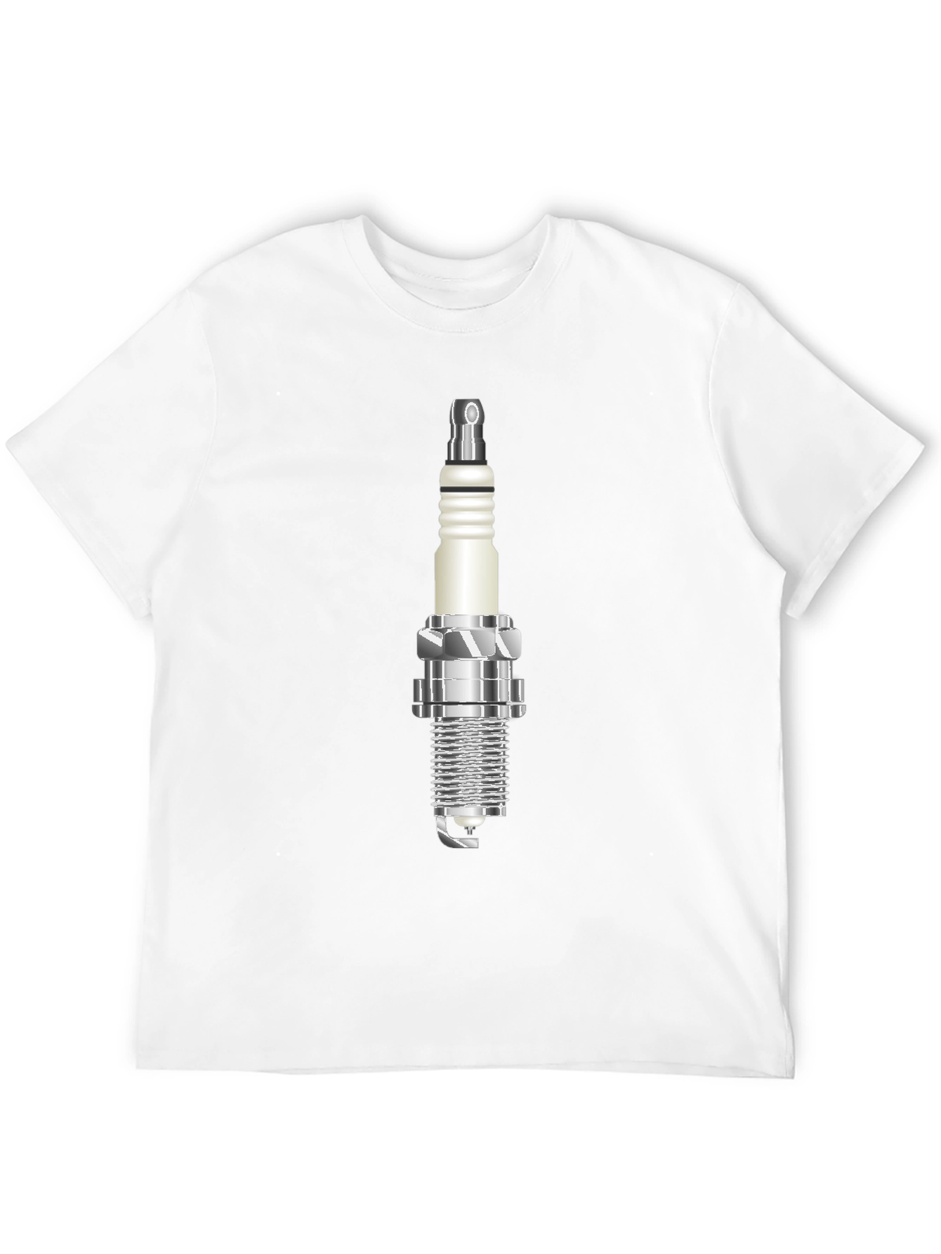 Black Spark Plug Graphic Tee - Black Cotton view 12