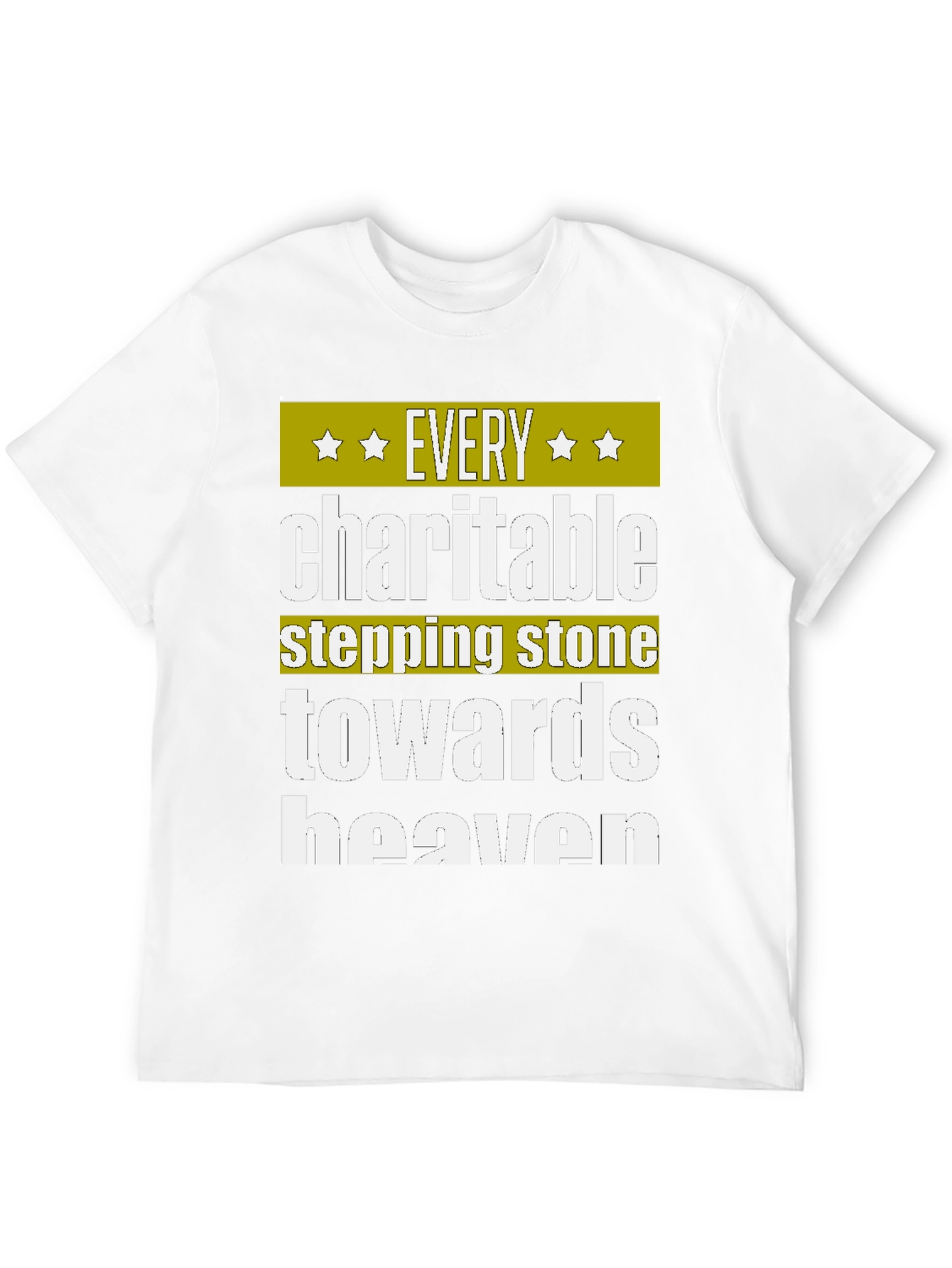 Black Charitable Stepping Stone T-Shirt - Towards Heaven view 12