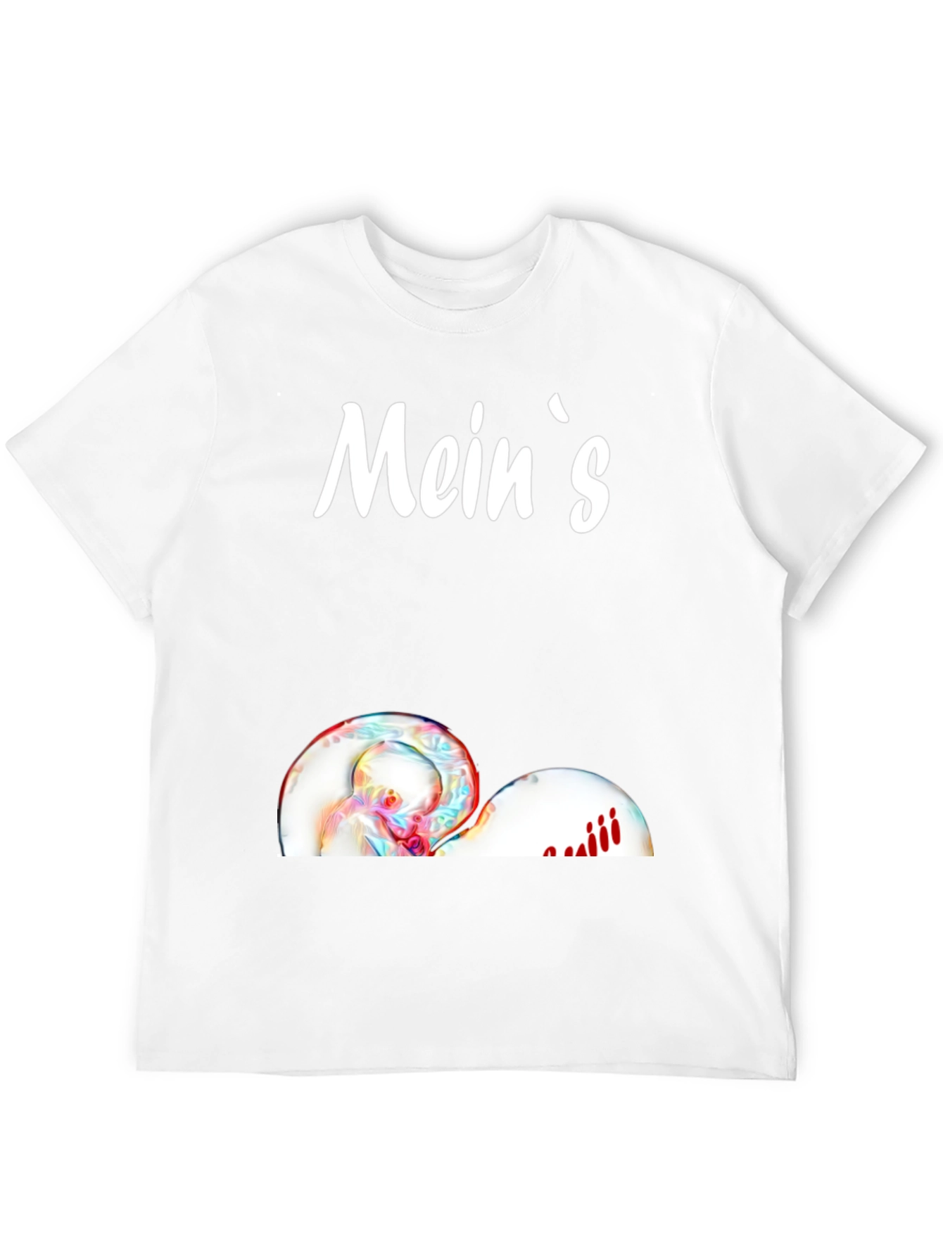 Black Mein's Graphic Tee - Funny Novelty T-Shirt view 12