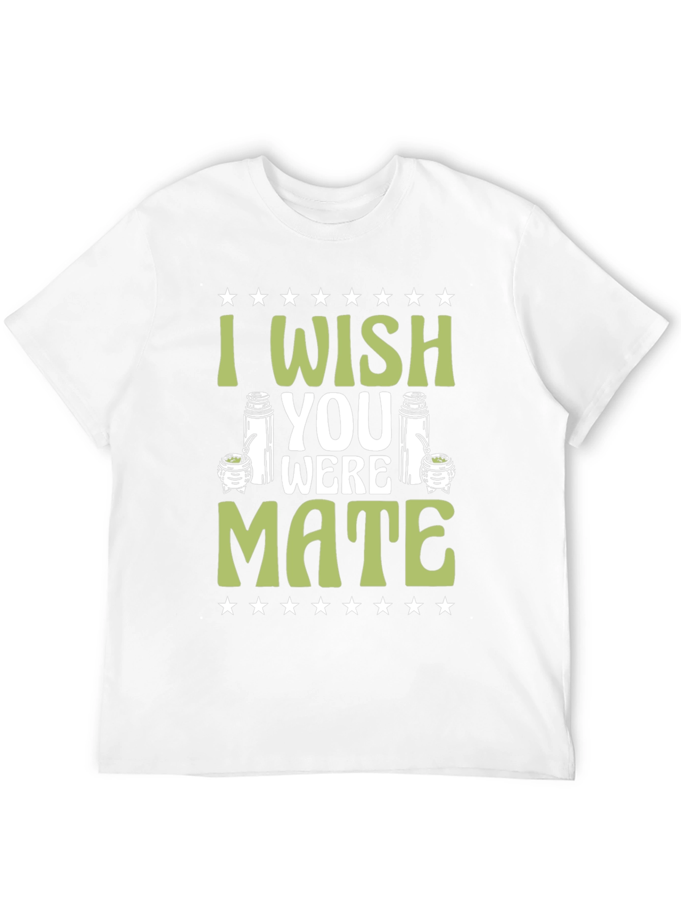 Black I Wish You Were Mate T-Shirt view 12