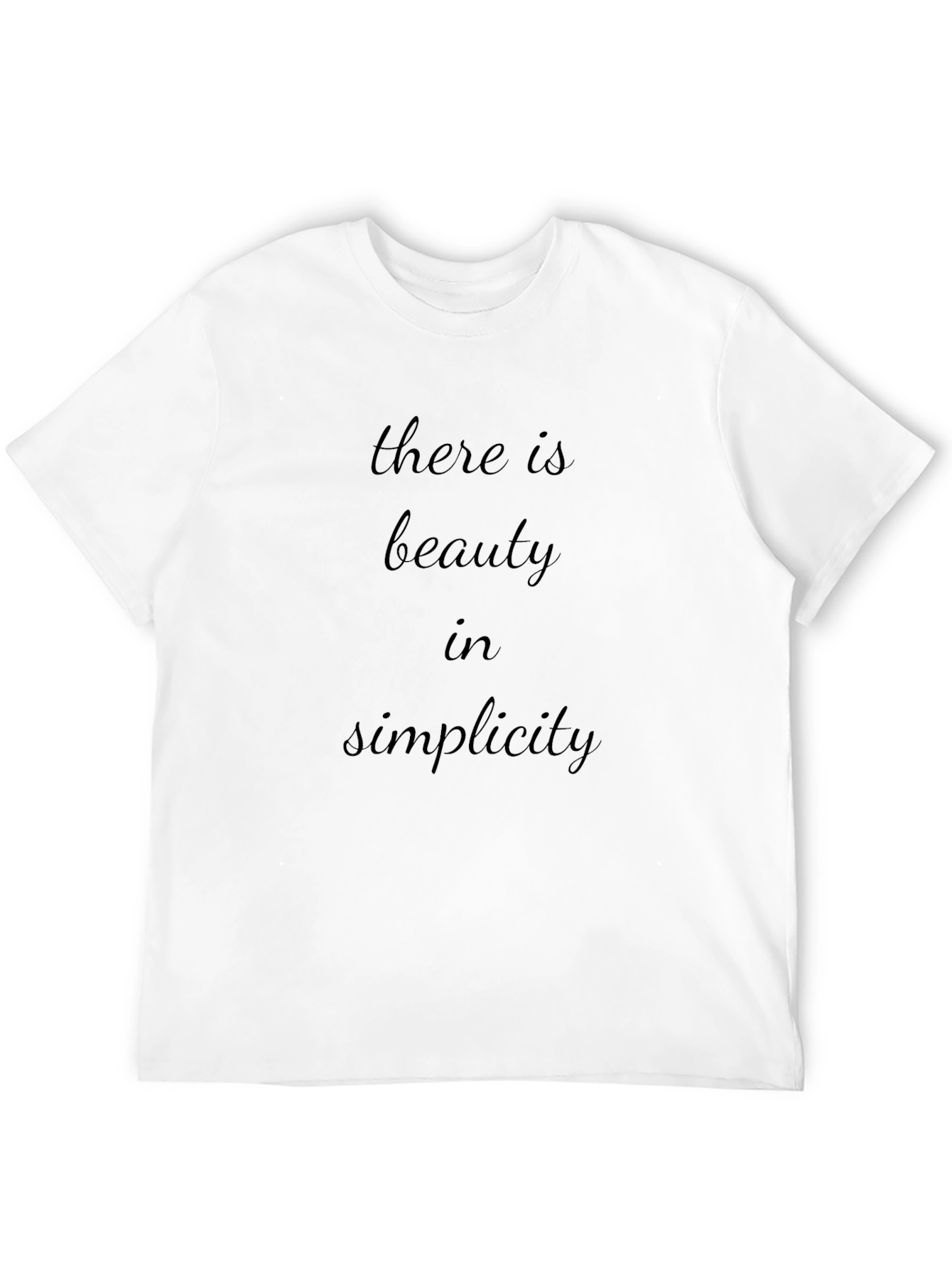 Simplicity Graphic Tee - Stylish Men's Black T-Shirt - 12
