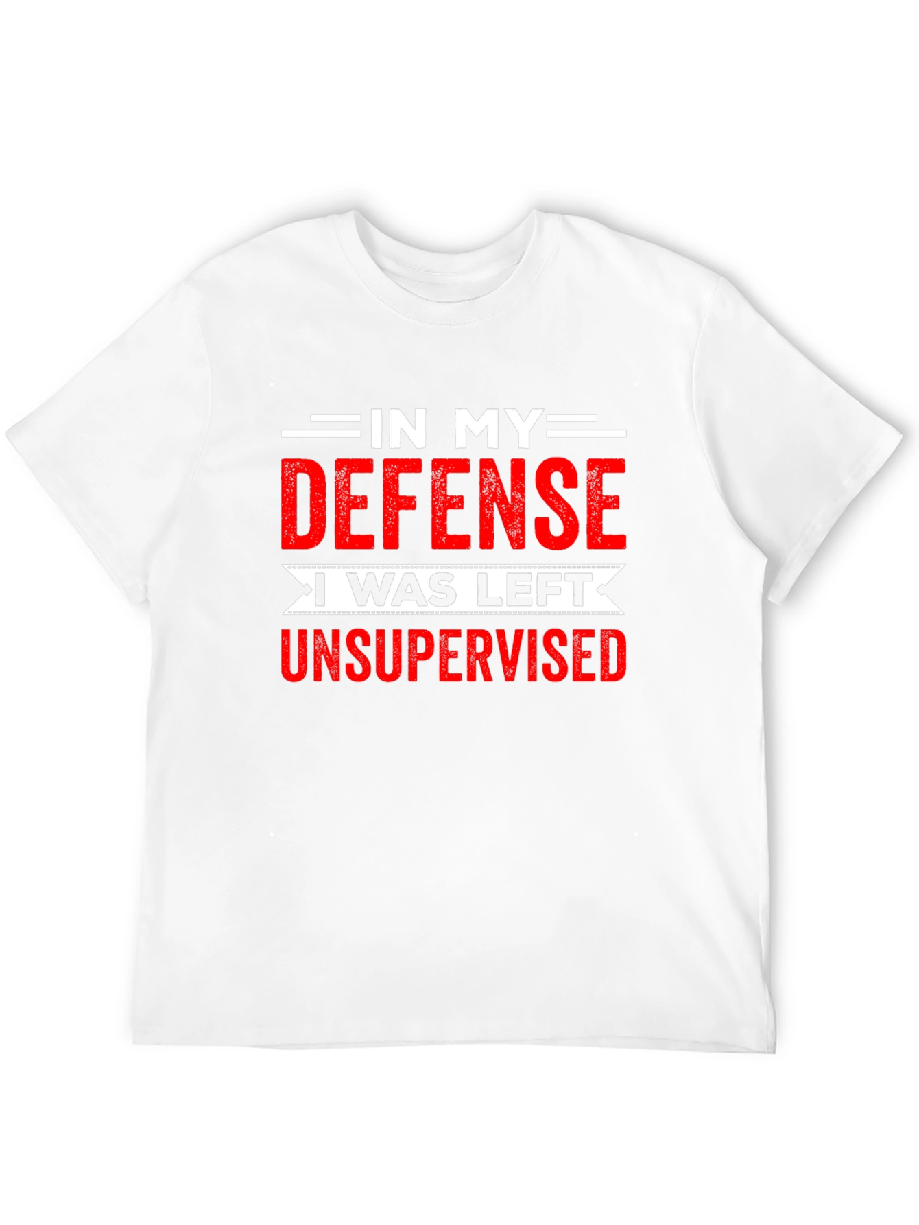 Black Funny Unsupervised T-Shirt view 12