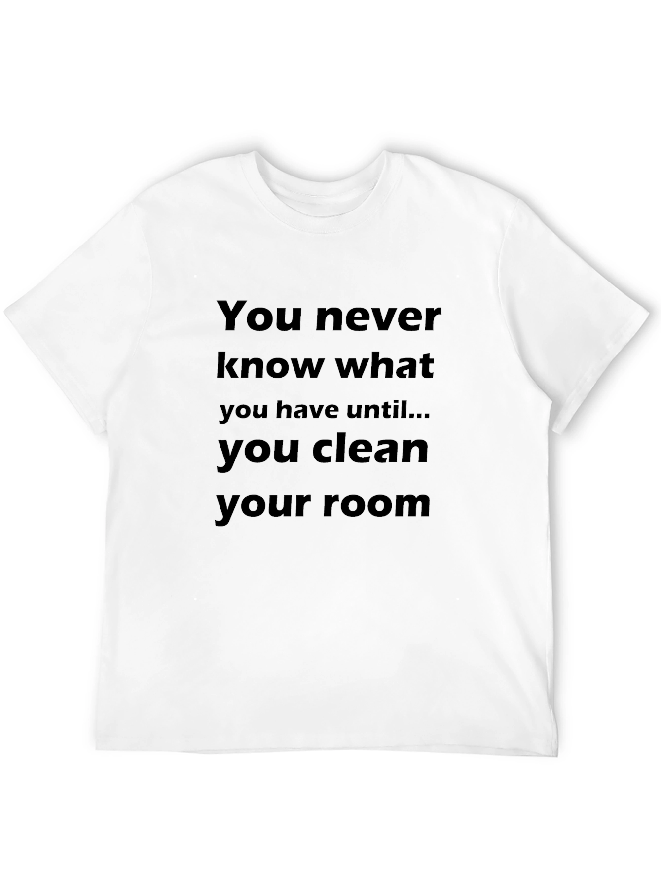 Black Funny "You Never Know" Black T-Shirt view 12