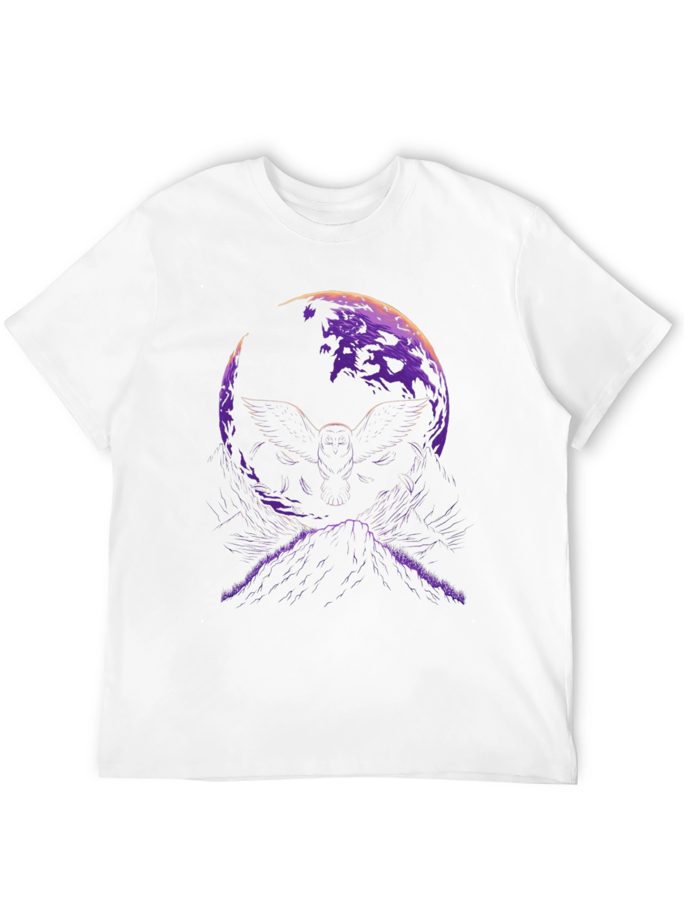 Black Owl Moon Graphic T-Shirt view 12