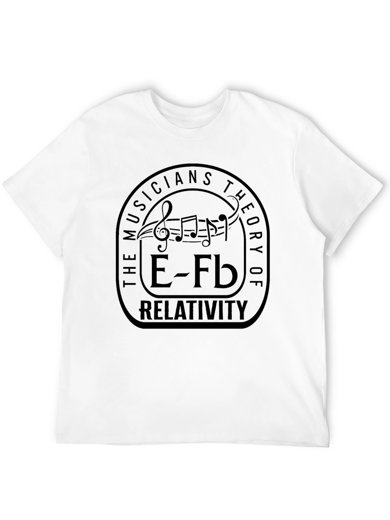 Black Musician's Theory of Relativity Graphic T-Shirt view 12