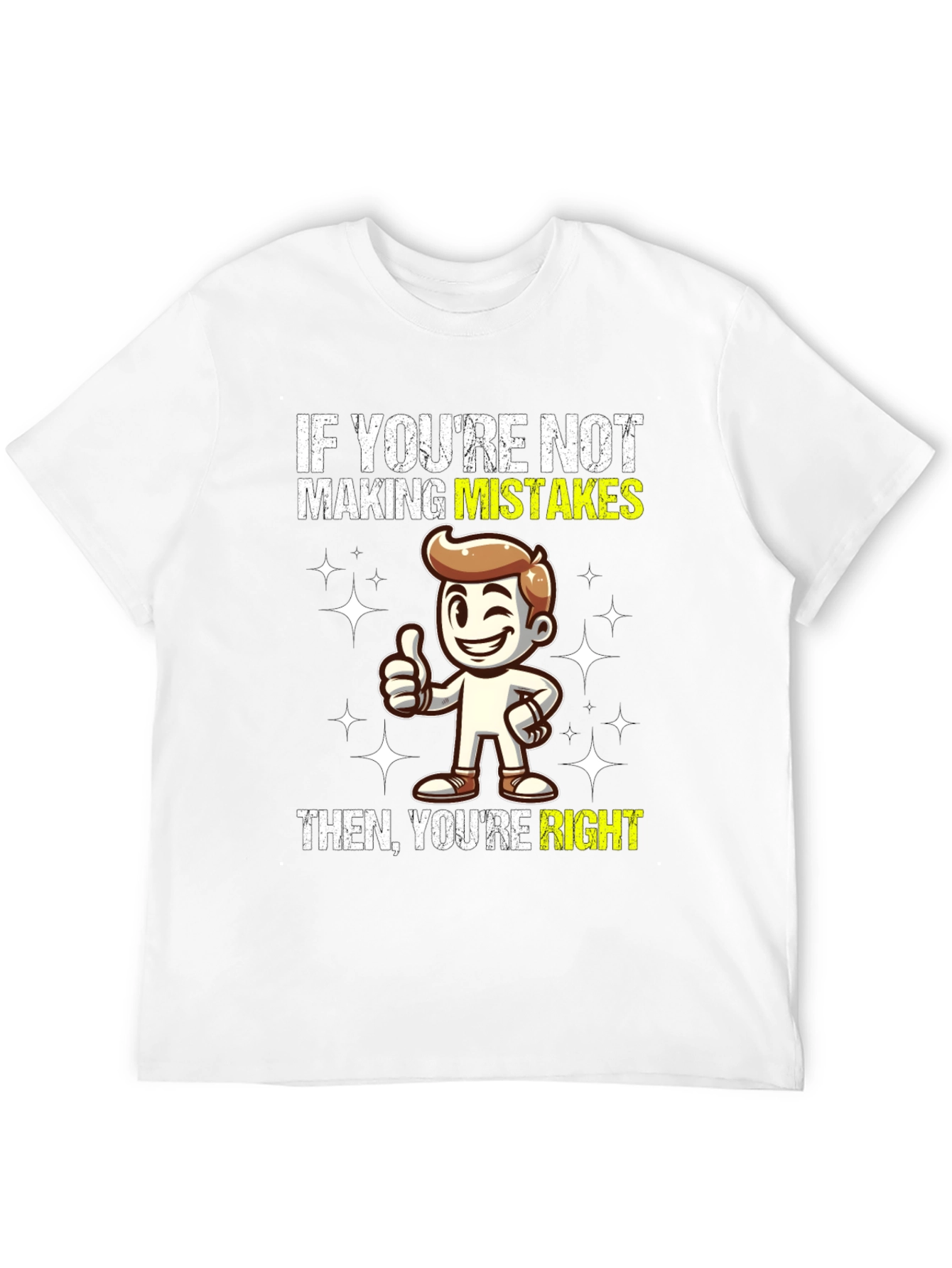 Black Mistakes Right Graphic T-Shirt - Funny Slogan Tee view 12