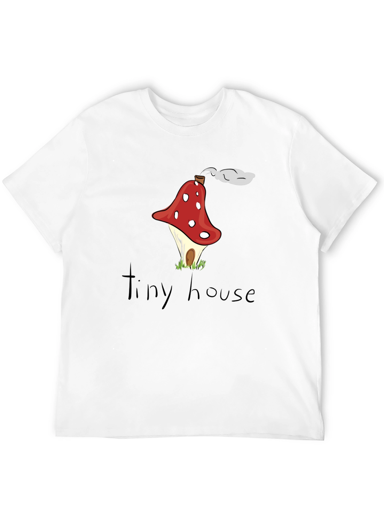 Black Mushroom House Graphic Tee - Quirky & Unique Design view 12