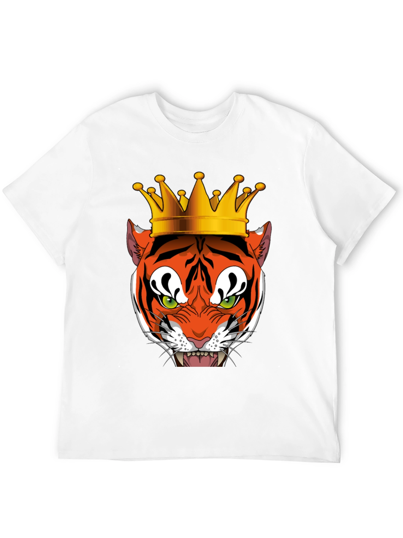 Black Tiger King Graphic Tee - Men's Black T-Shirt view 12