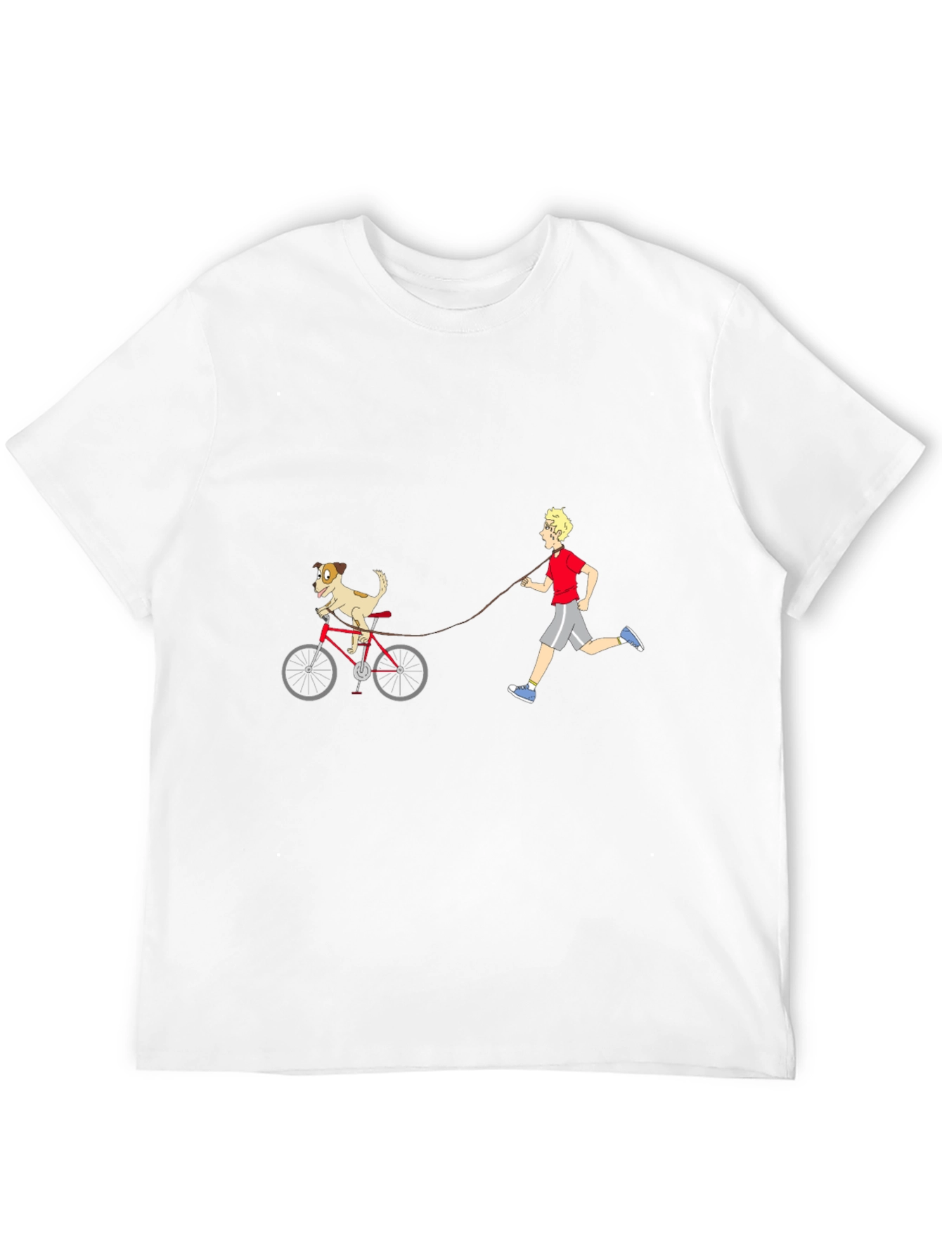 Black Dog on Bike Graphic Tee view 12