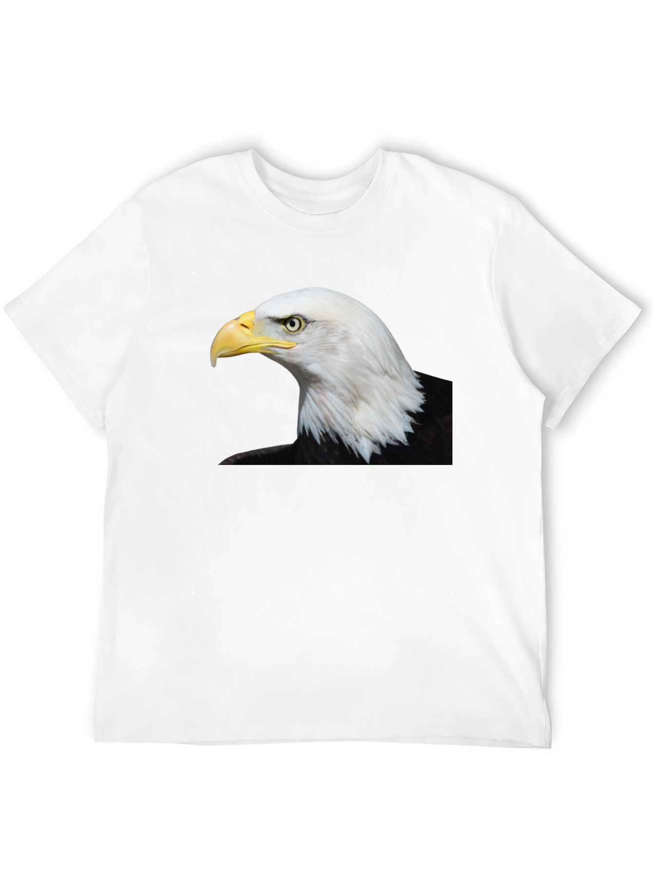 Black Bald Eagle Graphic Black T-Shirt view 12
