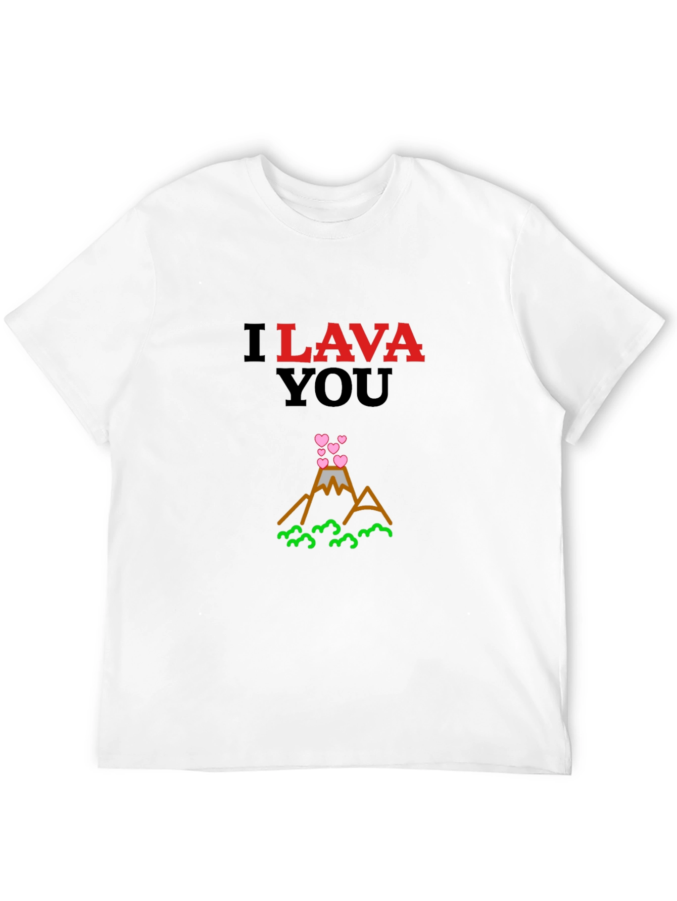 Black I Lava You Graphic Tee - Love Volcano Shirt view 12